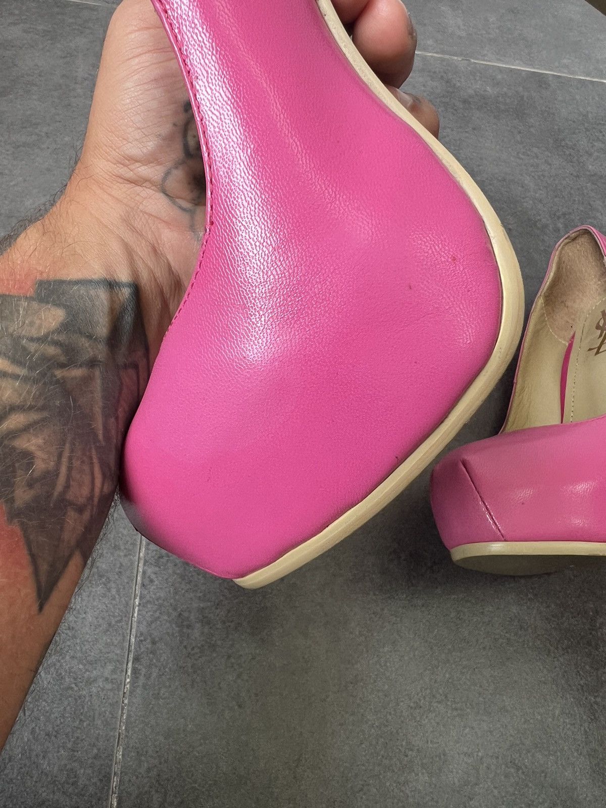 Yves Saint Laurent Vintage Yves Saint Laurent high pink iconic heels Size US 7 / IT 37 - 3 Thumbnail