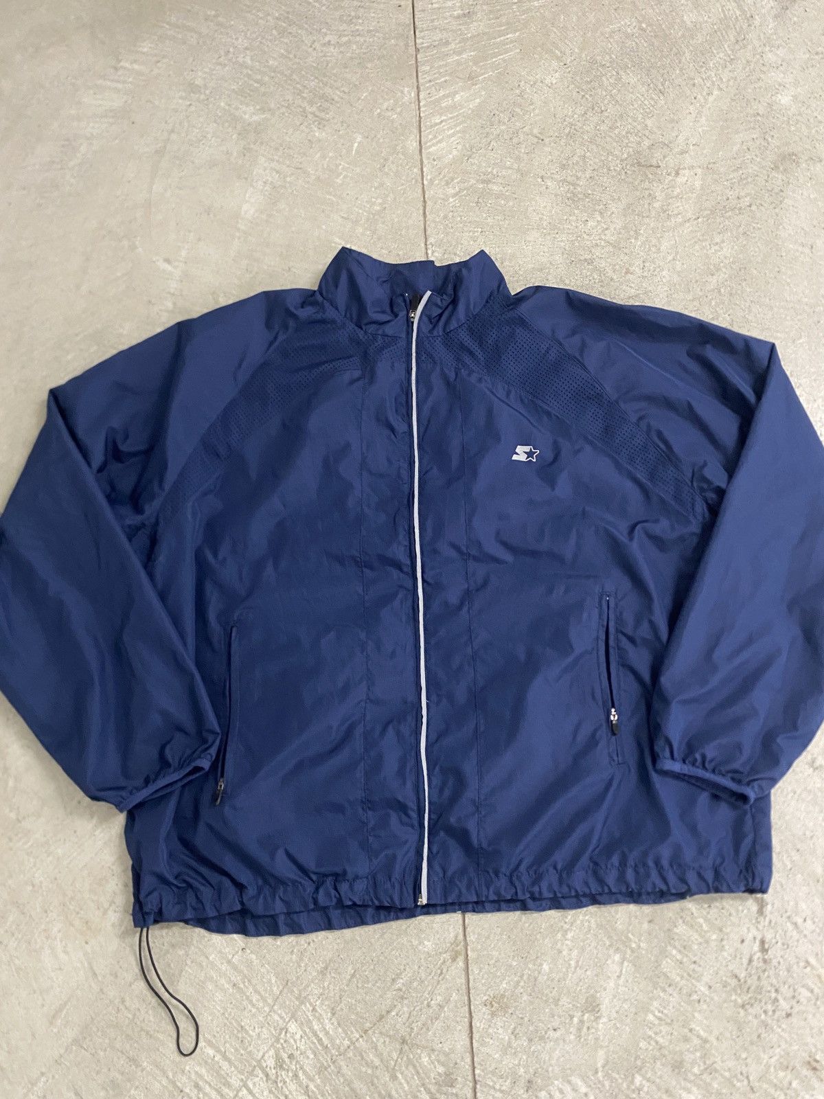 Starter Starter Navy Blue Nylon Track Jacket Size US XXL / EU 58 / 5 - 2 Thumbnail