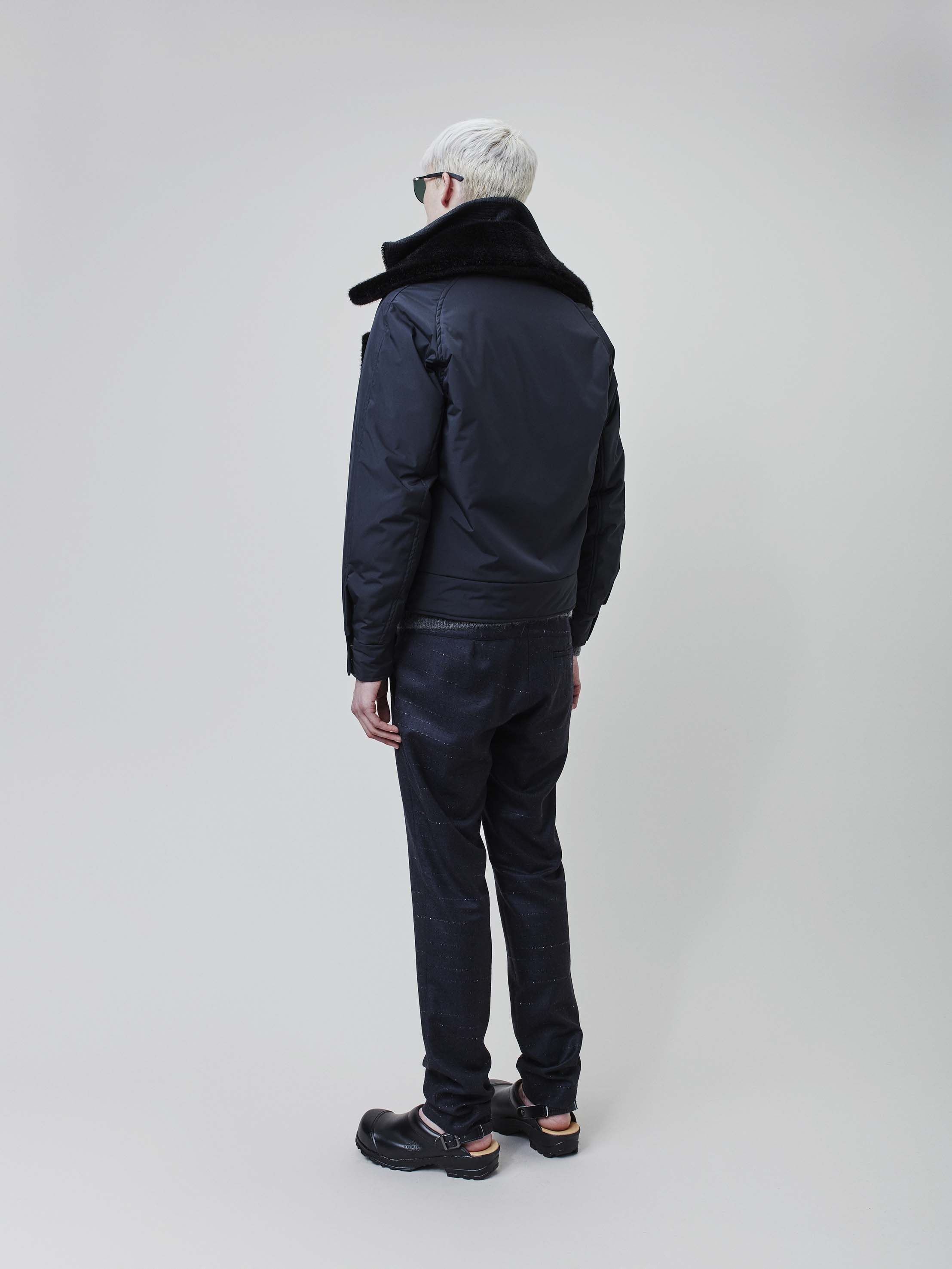 Tonsure Bomber jacket with fur collar and patch Size US L / EU 52-54 / 3 - 5 Thumbnail