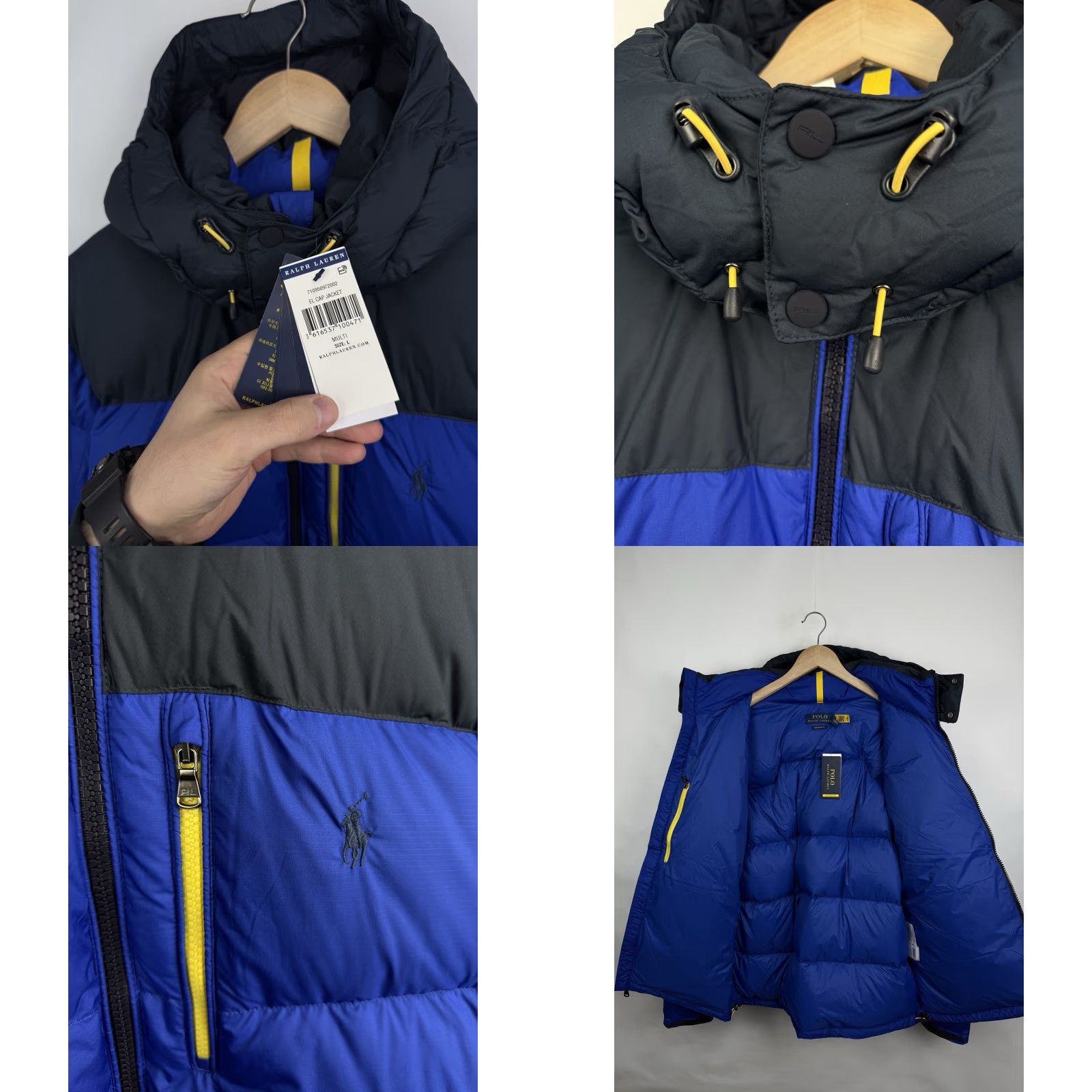 Ralph Lauren VINTAGE? No. New polo ralph lauren hooded down puffer El Cap jacket L blue mens Size US L / EU 52-54 / 3 - 9 Thumbnail
