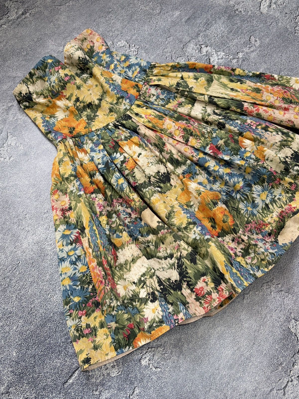 RED Valentino RED Valentino Floral Wildflower Strapless Pleated Dress 42 Size M / US 6-8 / IT 42-44 - 8 Thumbnail