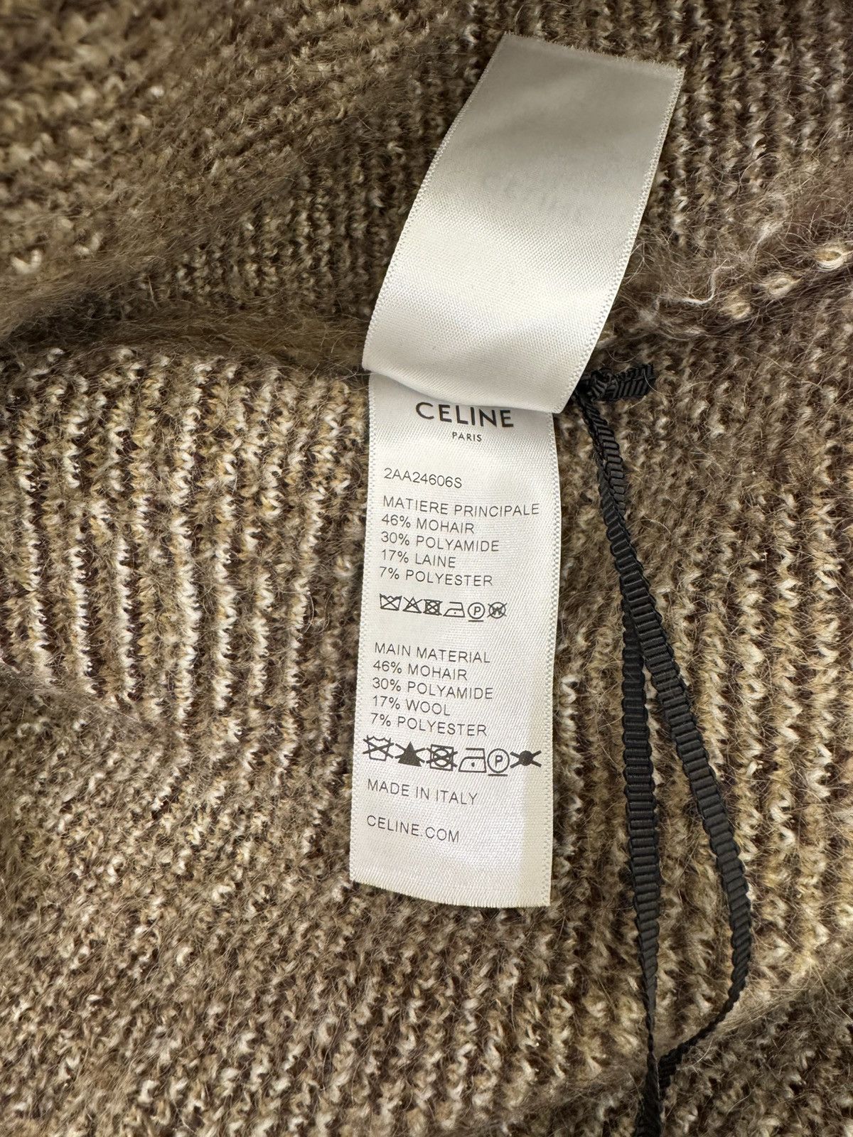 Celine Celine cropped mohair sweater Size US S / EU 44-46 / 1 - 9 Thumbnail