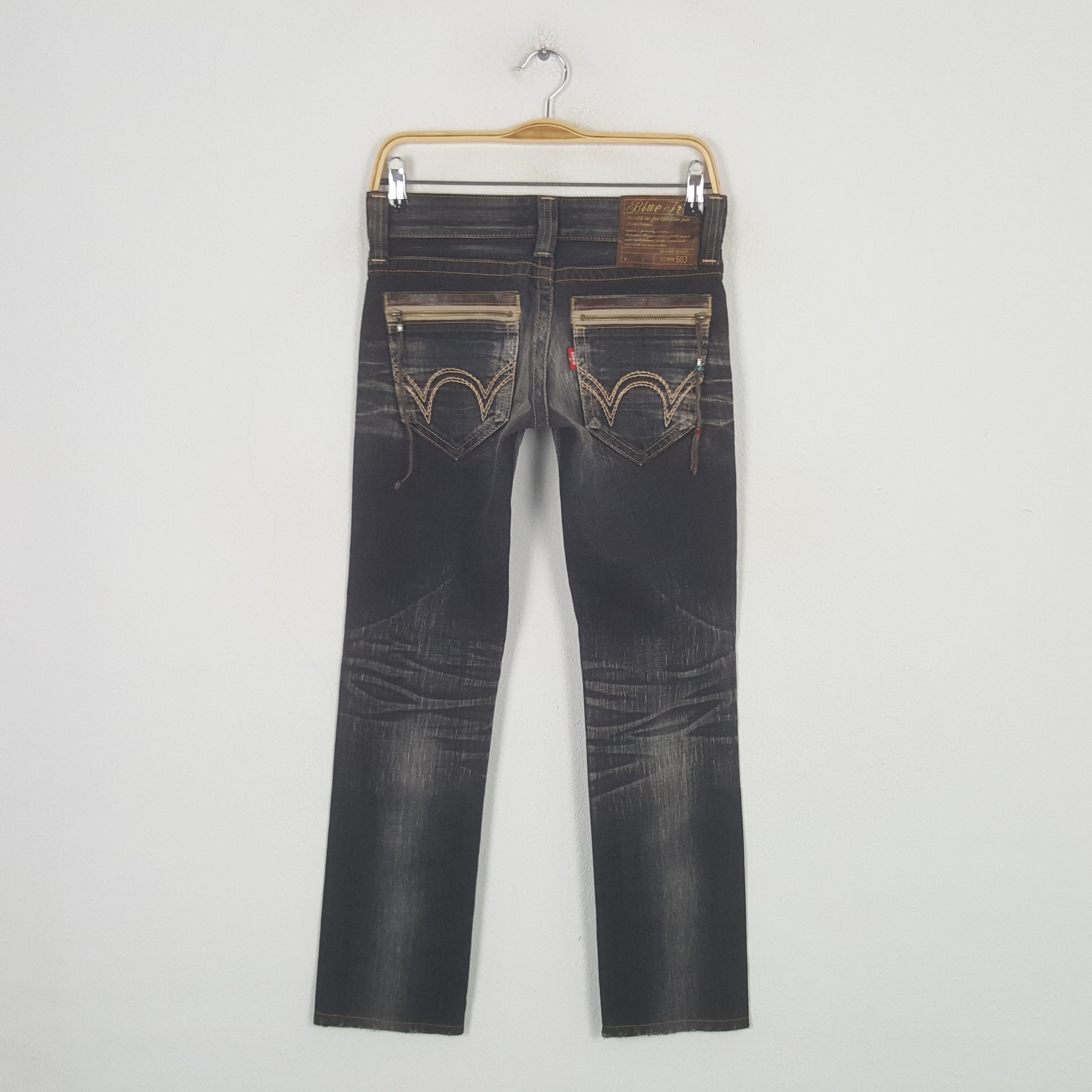 Edwin Vintage Edwin 503 Retro Style Denim Jeans RR30 Size 28" / US 6 / IT 42 - 4 Thumbnail