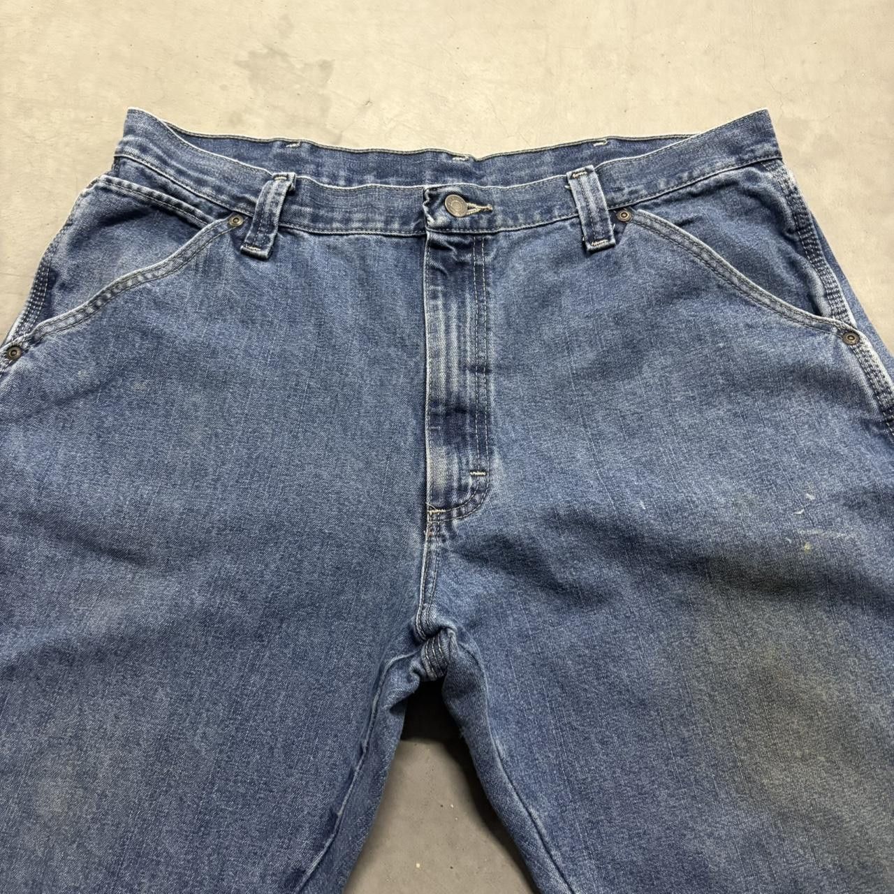 Vintage Crazy Vintage Y2K/2000s Baggy Wideleg Skater Style Carpenter Medium Wash Denim Jeans! Size US 36 / EU 52 - 4 Thumbnail