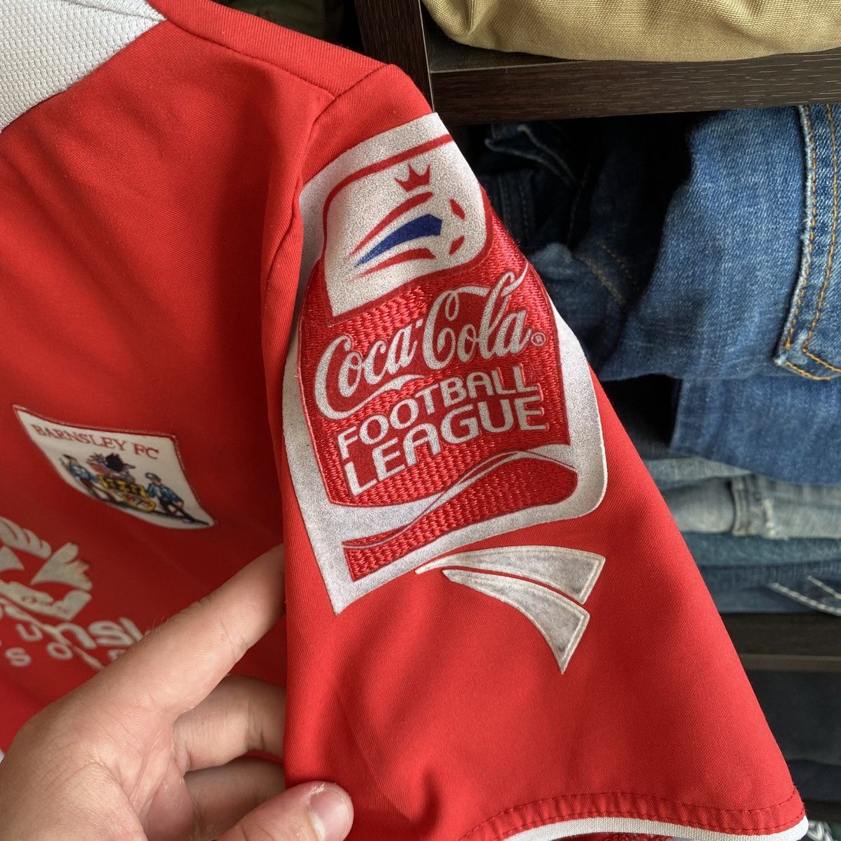 Vintage Vintage Jako Barnsley Keezee Number 9 soccer 1990’s jersey Size US XS / EU 42 / 0 - 6 Thumbnail