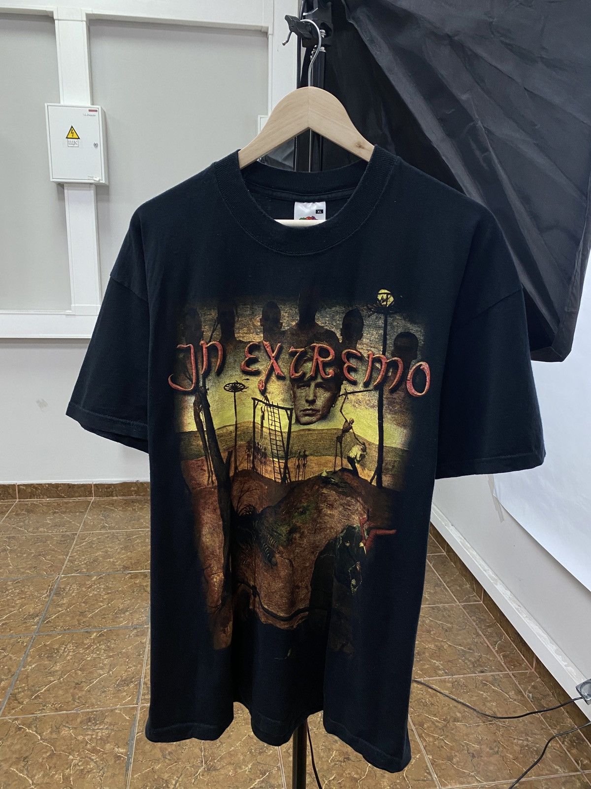 Band Tees 🇩🇪 Vintage 2003 In Extremo Rock Band Germany Long Sleeve Rare Size US XL / EU 56 / 4 - 1 Thumbnail