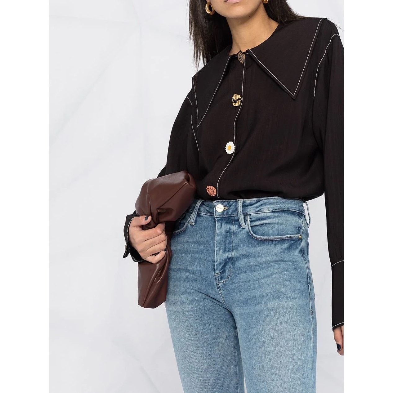 Frame NWT FRAME Le One Skinny Cropped Jeans Organic Cotton Stretch Size 26" / US 2 / IT 38 - 3 Thumbnail
