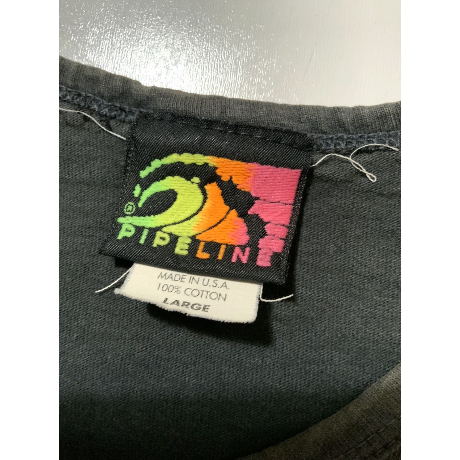 Vintage VINTAGE Pipeline Push The Limits Surf Beach Single Stitch Tank Top Shirt LG Shirt LG Surf Beach 1990s Mens Size US L / EU 52-54 / 3 - 5 Thumbnail