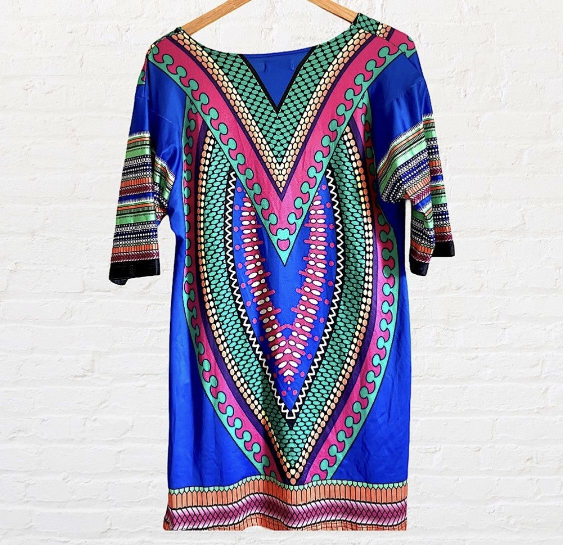 Other FUTURINO BOHO STYLE MINI DRESS WITH FRONT POCKETS Size L / US 10 / IT 46 - 4 Thumbnail