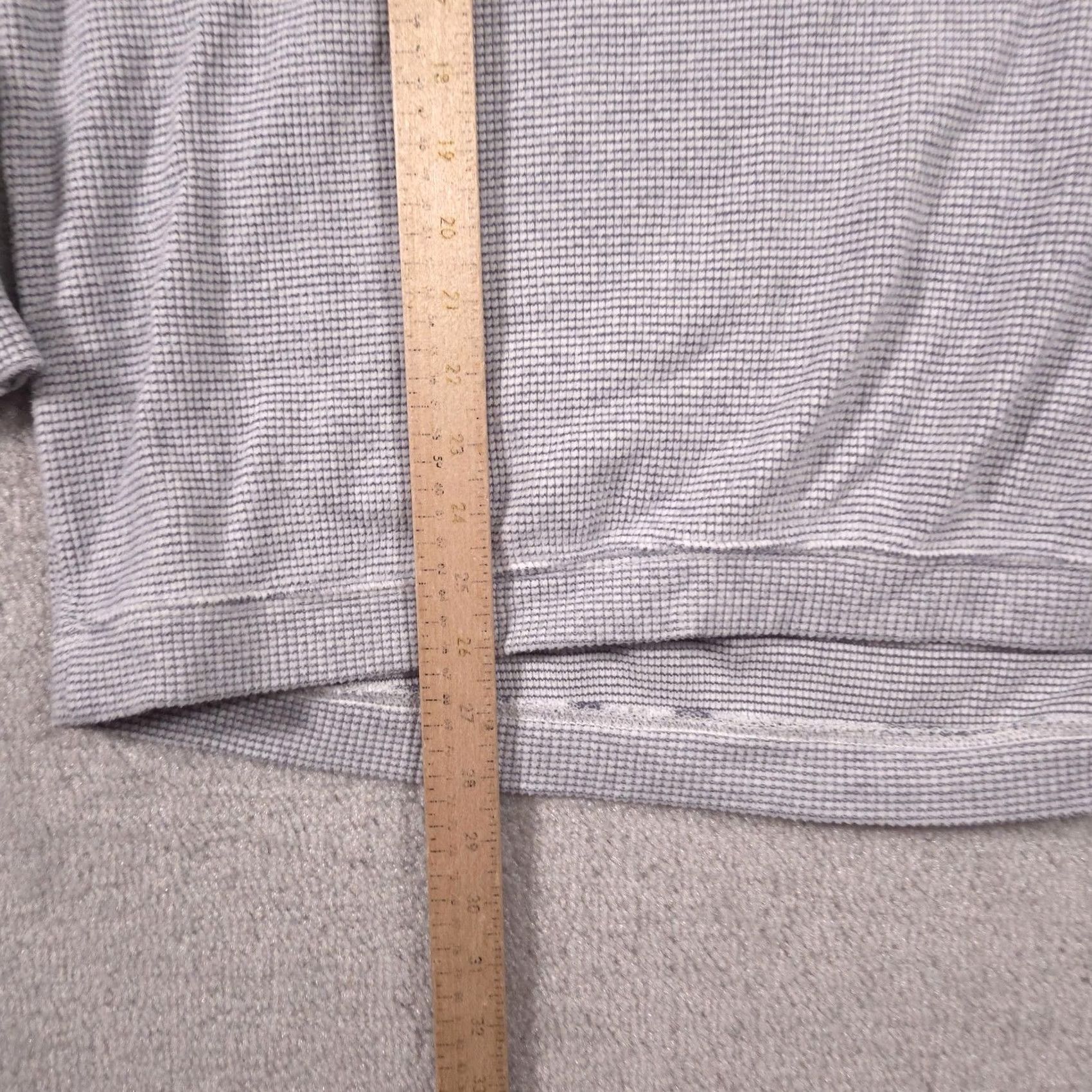Vintage Aerie Sweater Womens XS Gray Stripe Waffle Knit Crewneck Raglan Long Sleeve Size XS / US 0-2 / IT 36-38 - 7 Thumbnail