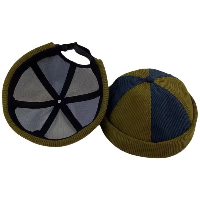 Japanese Brand Corduroy Brimless Melon Hat Size ONE SIZE - 3 Thumbnail
