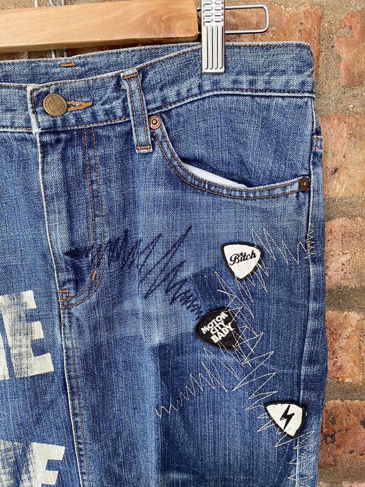 Hysteric Glamour 1990s Hysteric Glamour Denim Musical and punk Size 31" - 5 Thumbnail