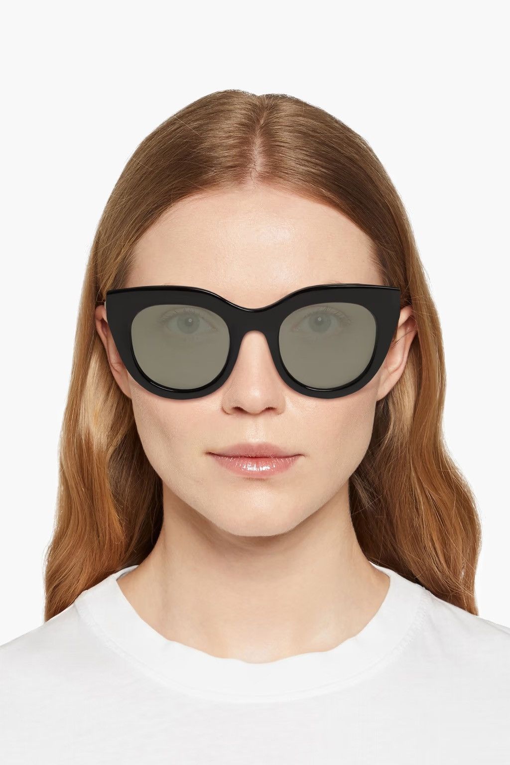 Le Specs LE SPECS Air Heart cat-eye acetate and gold-tone sunglasses Size ONE SIZE - 2 Thumbnail