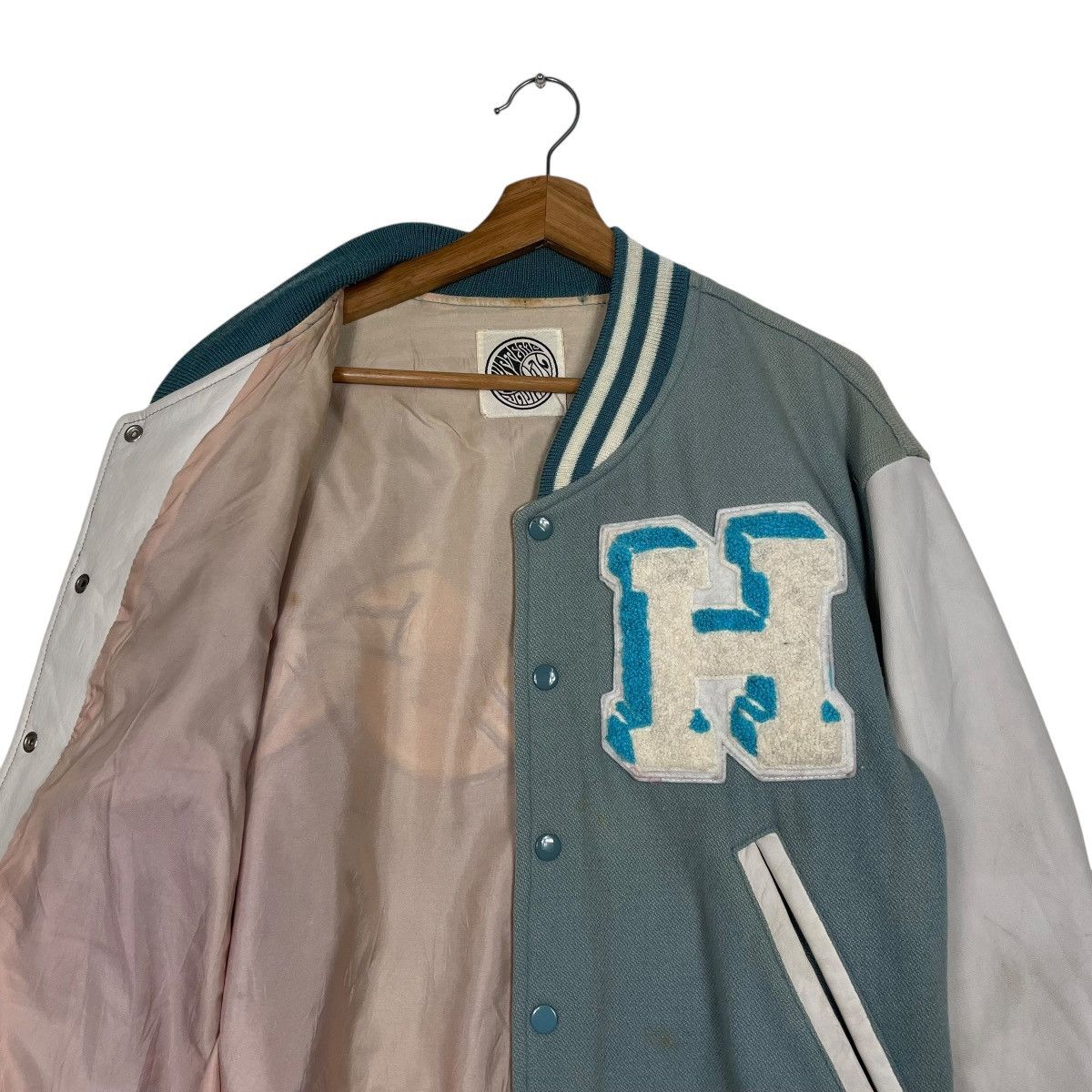 Hysteric Glamour Vtg Hysteric Glamour Leather Varsity Jacket Size US M / EU 48-50 / 2 - 10 Thumbnail