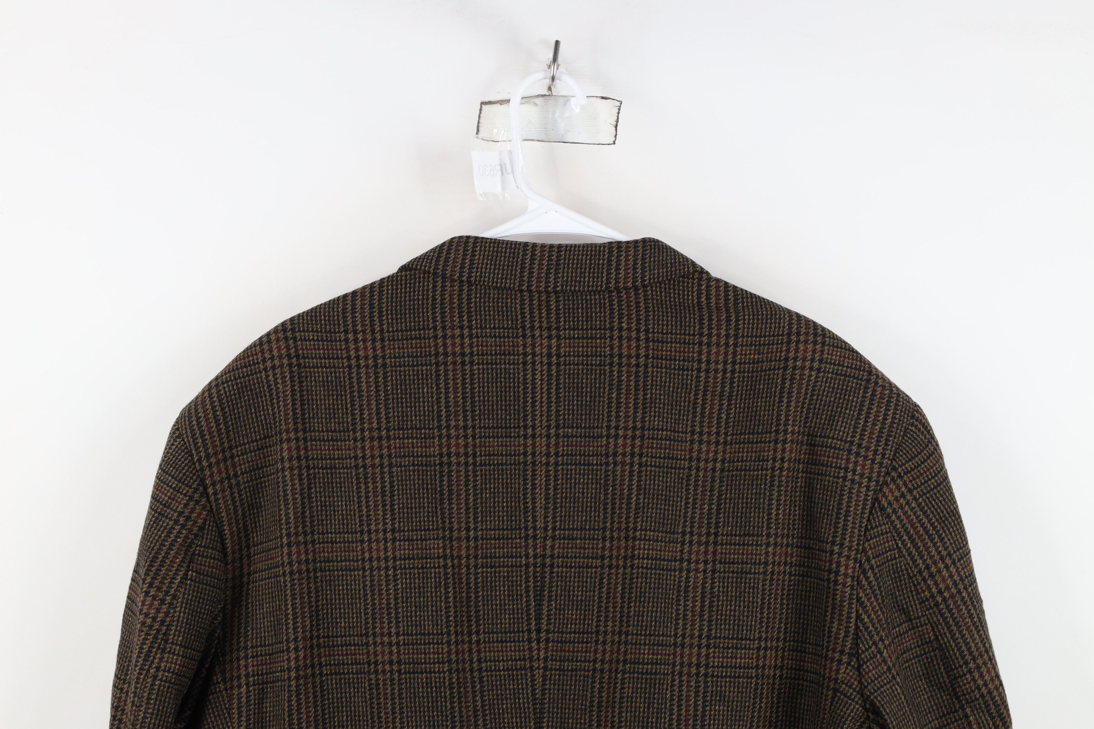 Vintage Vintage 90s Cashmere Houndstooth Suit Coat Blazer Jacket Size US XXL / EU 58 / 5 - 14 Thumbnail