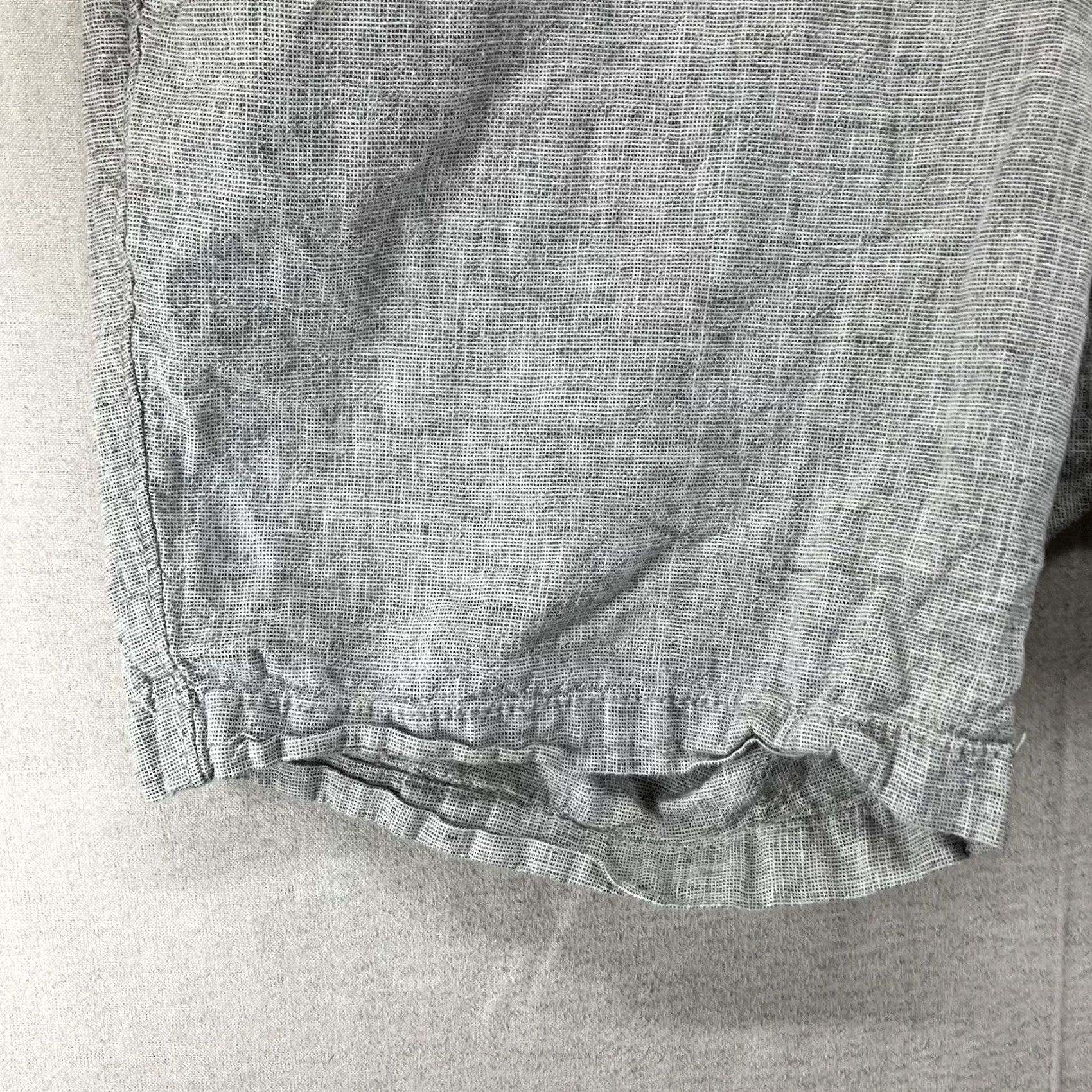 Vintage Goodfellow Men's Linen Blend Shorts Gray 38x6 Casual Chino Size US 36 / EU 52 - 5 Thumbnail
