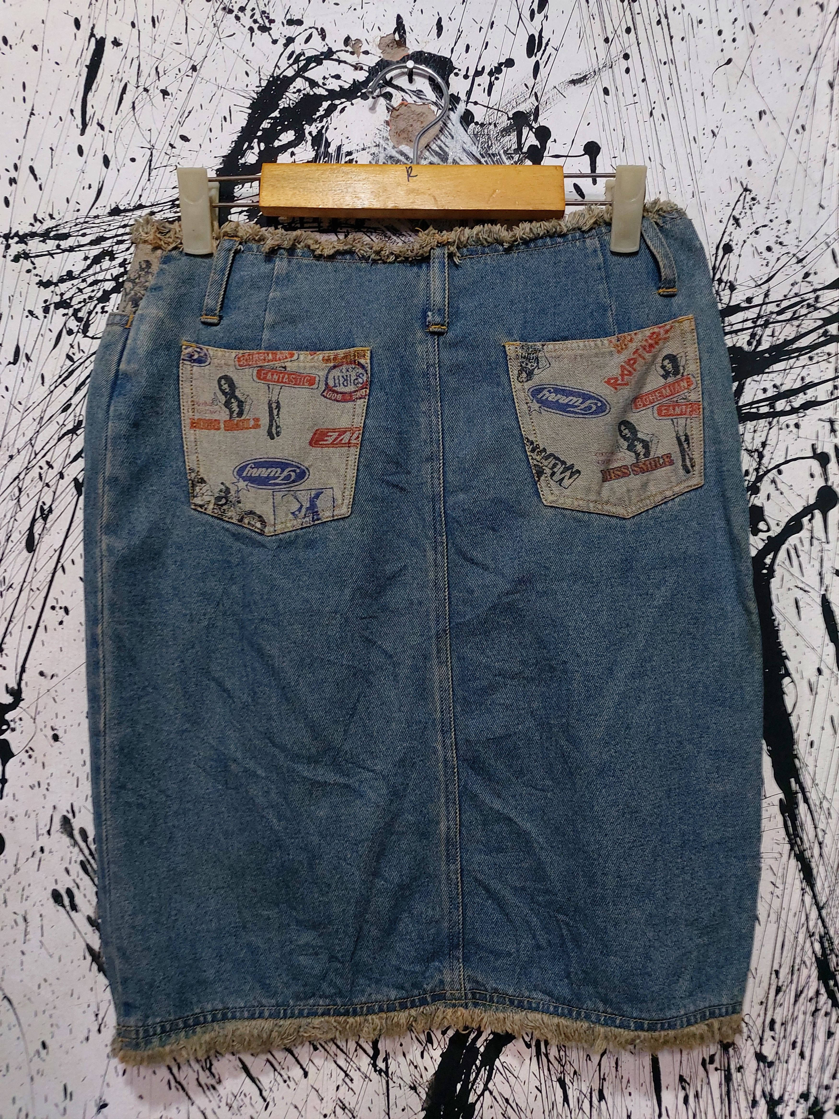 Hysteric Glamour Y2K SUGARLEES GAL JAPANESE BRAND MIDI SKIRT Size 30" / US 8 / IT 44 - 3 Thumbnail