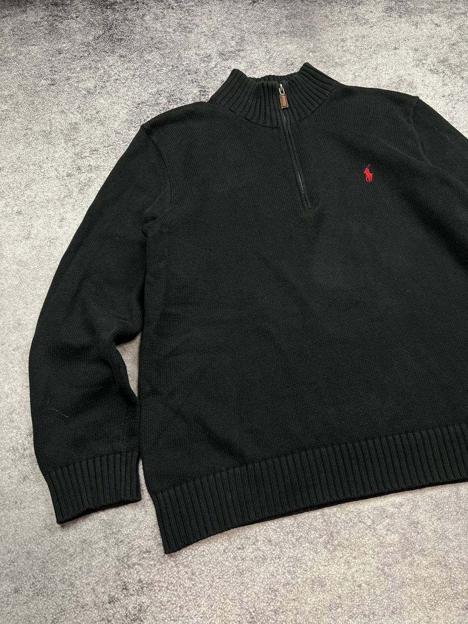 Polo Ralph Lauren Vintage Polo Ralph Lauren 1/3 Zip Sweater Knitwear Size US M / EU 48-50 / 2 - 2 Thumbnail