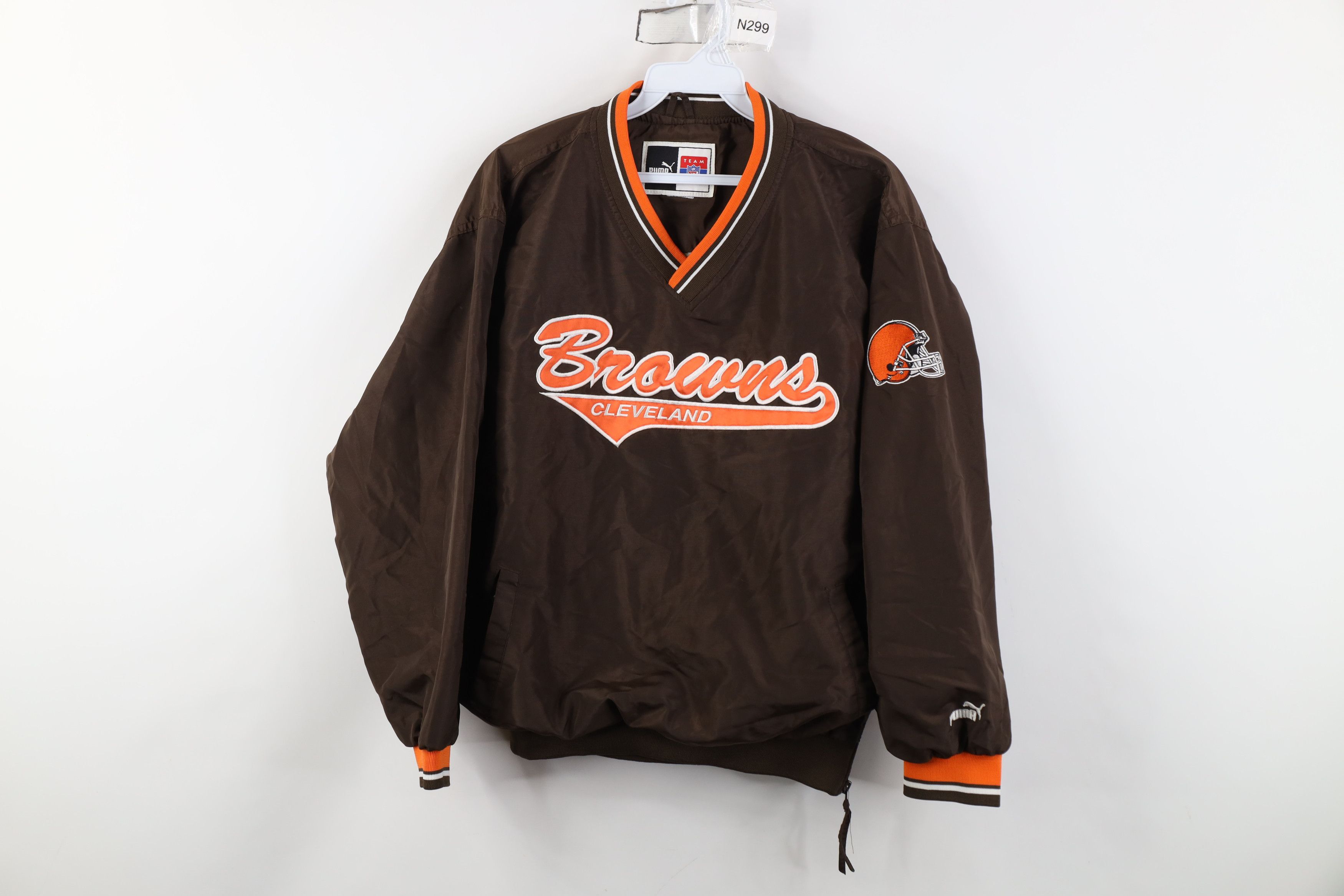 Puma Vintage 90s Puma Cleveland Football Windbreaker Jacket Size S / US 4 / IT 40 - 1 Thumbnail