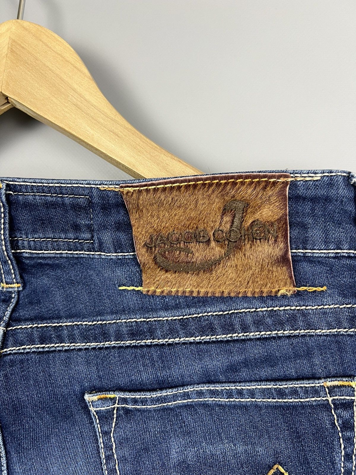 Jacob Cohen Jacob Cohen Jeans ”Girls Save The World” Blue Made in Italy Size 31" - 2 Thumbnail