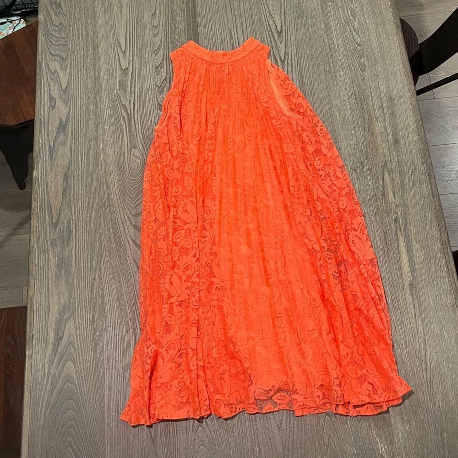 Vintage EST. 1946 Shift Dress Sleeveeless Floral Lace High Neck L Size L / US 10 / IT 46 - 1 Thumbnail