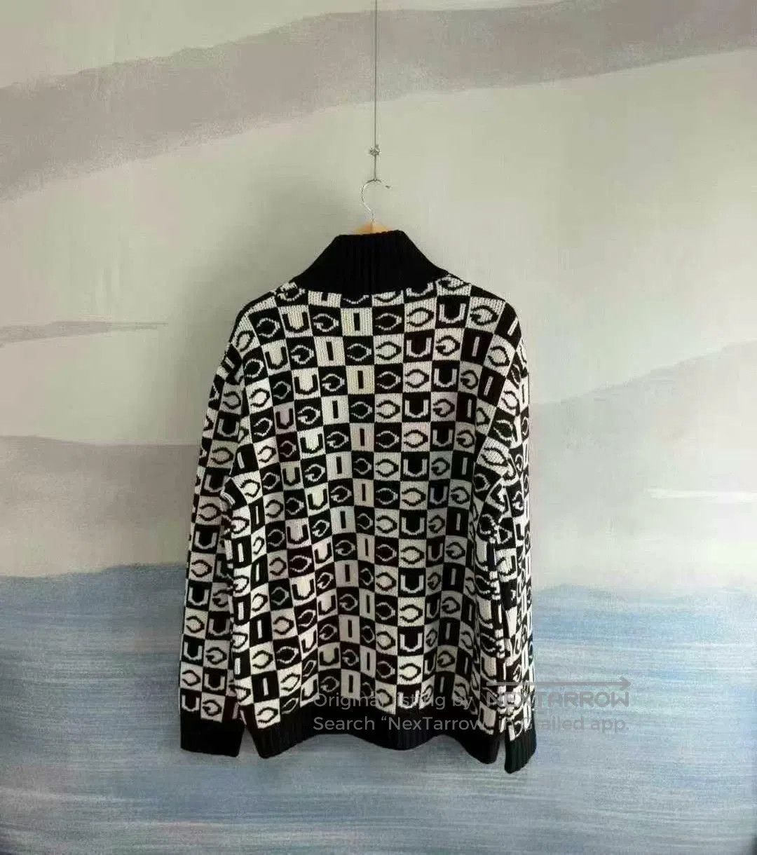 Gucci Gucci Black and White Knit Zip Jacket. Size US M / EU 48-50 / 2 - 3 Thumbnail