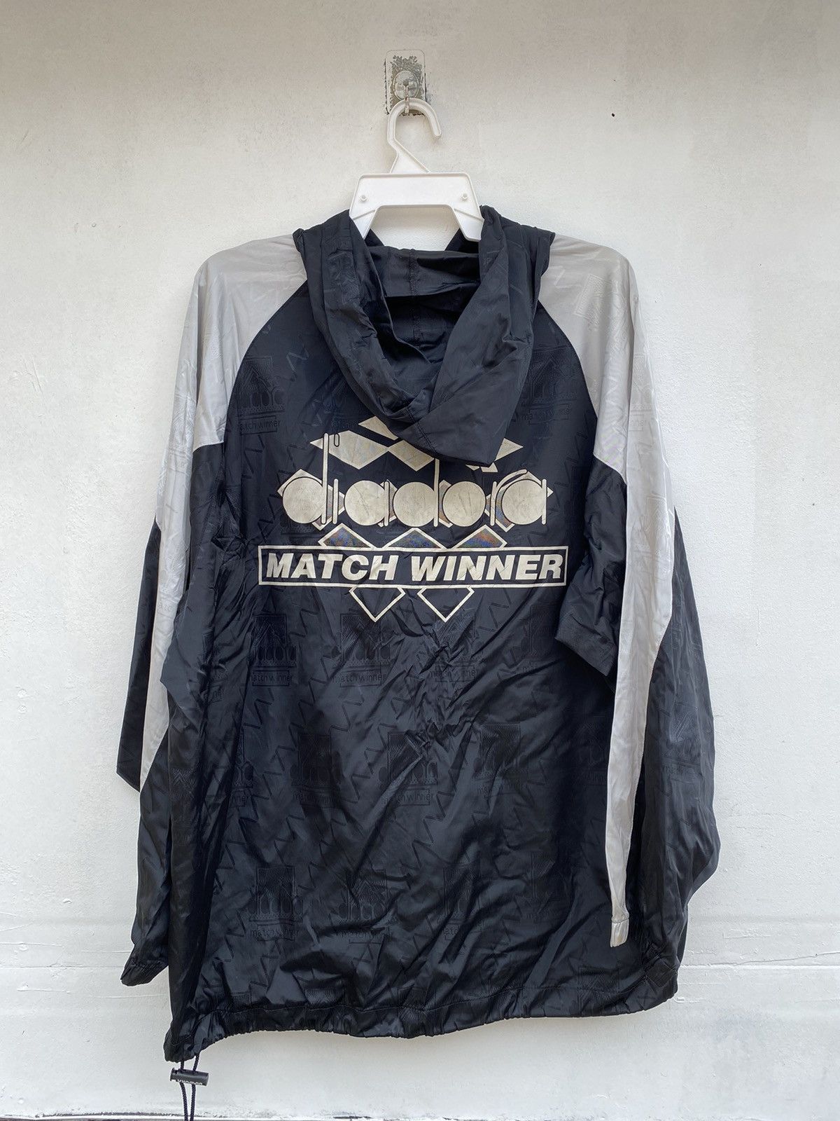 image of 90's Diadora Windbreaker Monogram in Navy, Men's (Size XL)