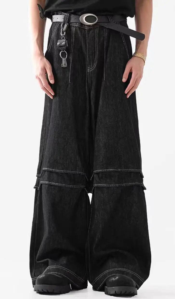 Designer × Japanese Brand Vintage Hip Hop Punk Loose Casual Pants Size US 33 - 3 Thumbnail