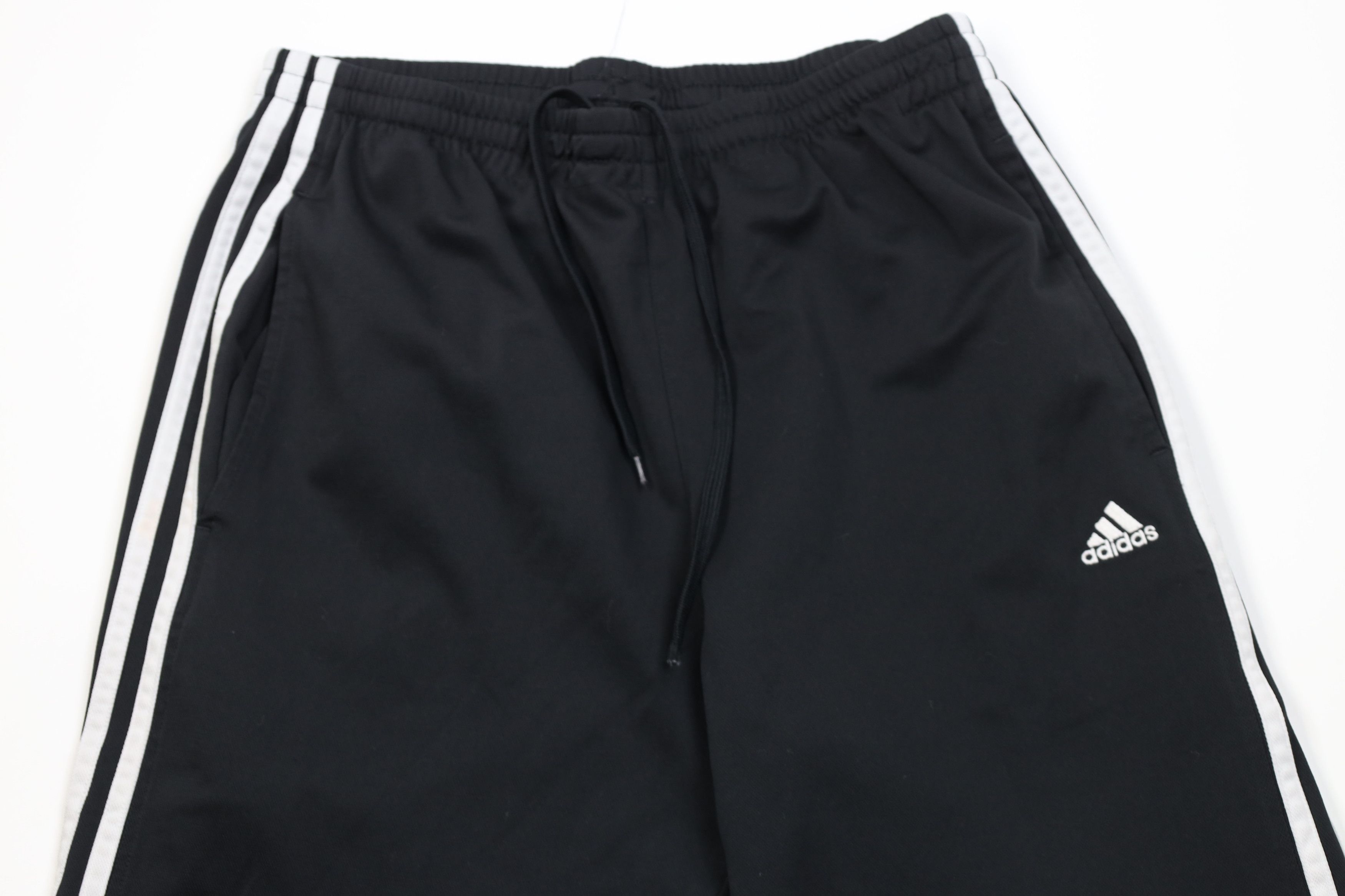 Adidas Vintage Y2K Adidas Striped Wide Leg Sweatpants Pants Black Size US 34 / EU 50 - 2 Thumbnail
