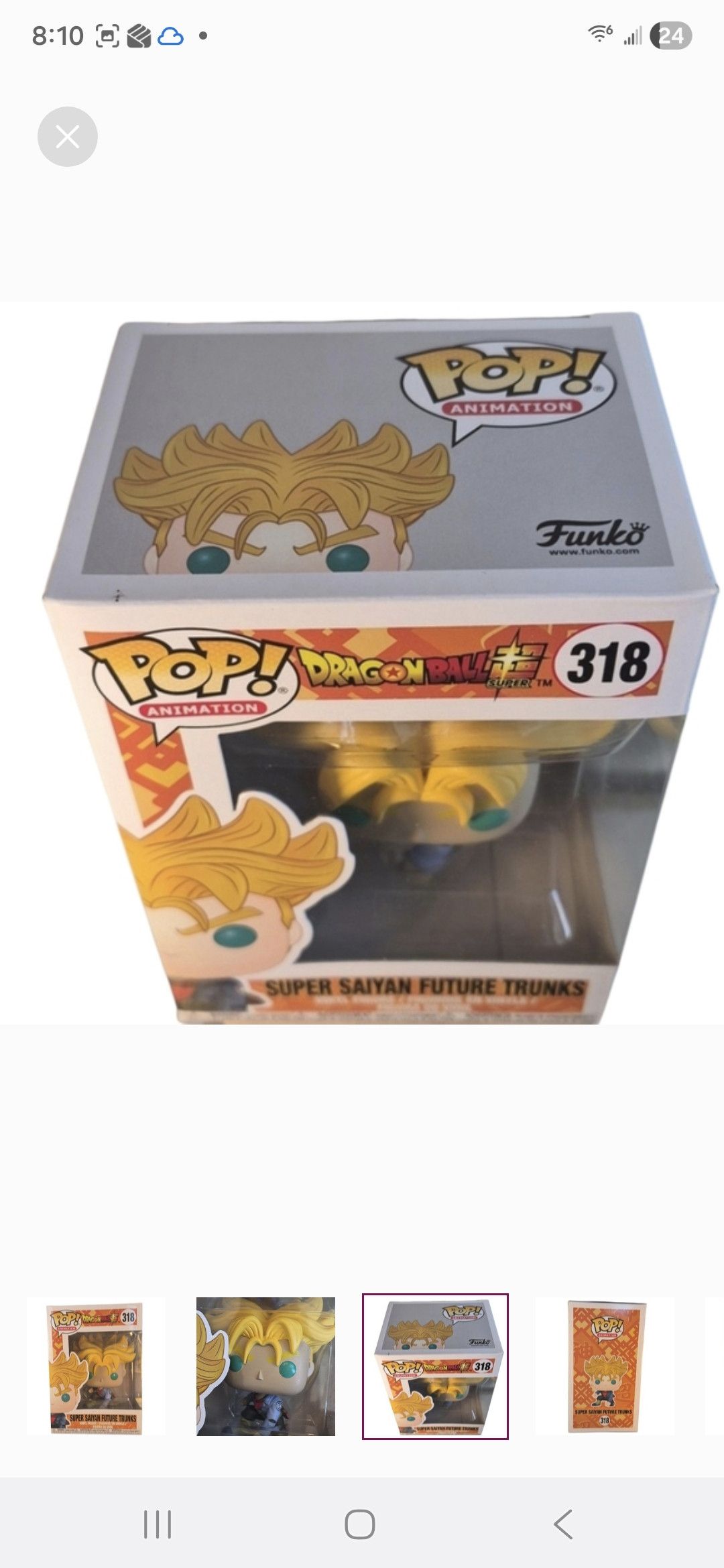 Other Funko × Dragon Ball Z S S FUTURE TRUNKS Vinyl Figure Size ONE SIZE - 3 Thumbnail