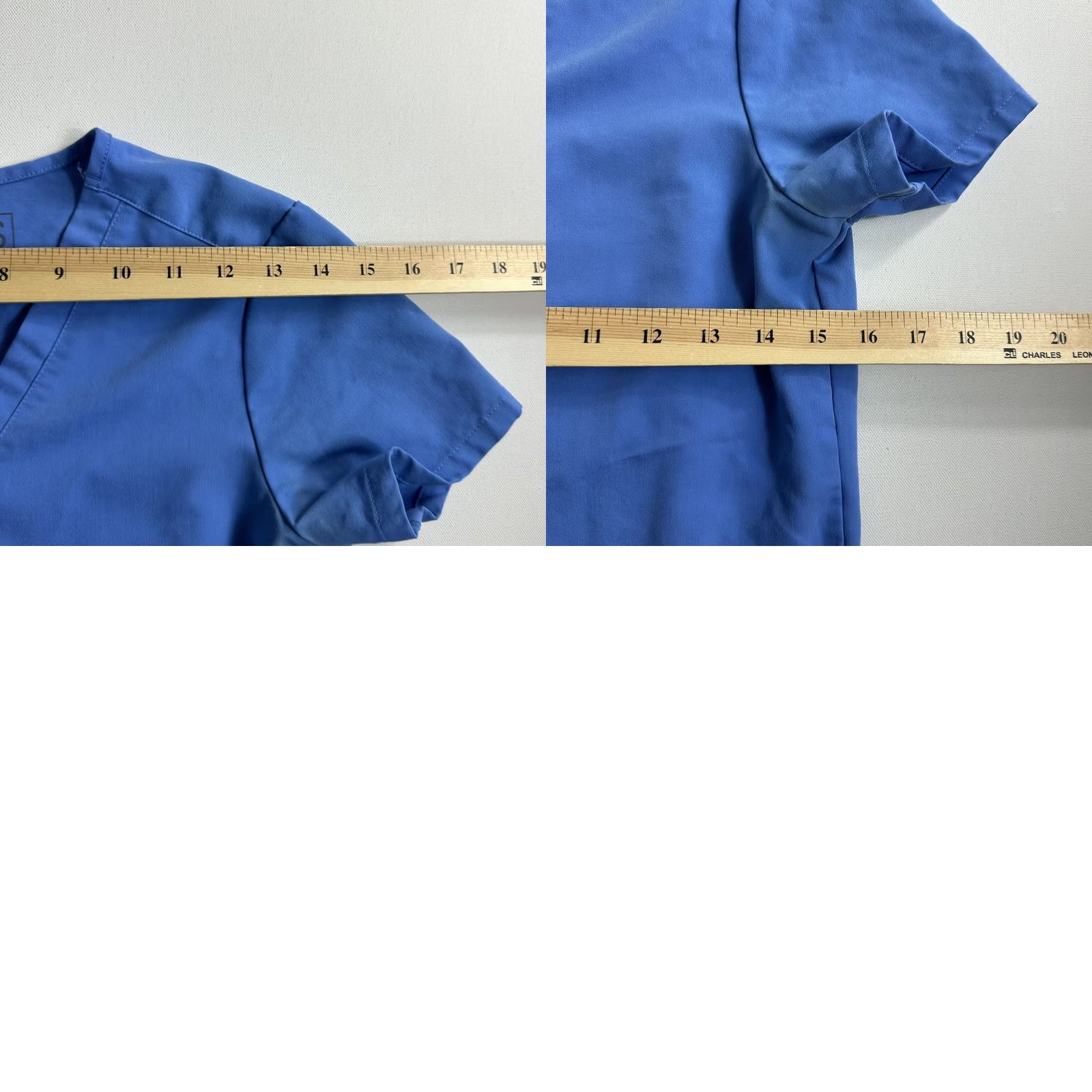 Vintage FIGS Catarina Hand Front Pockets Solid Blue Scrub Top Womens XXS Uniform Size XXS / US 00 / IT 34 - 8 Thumbnail