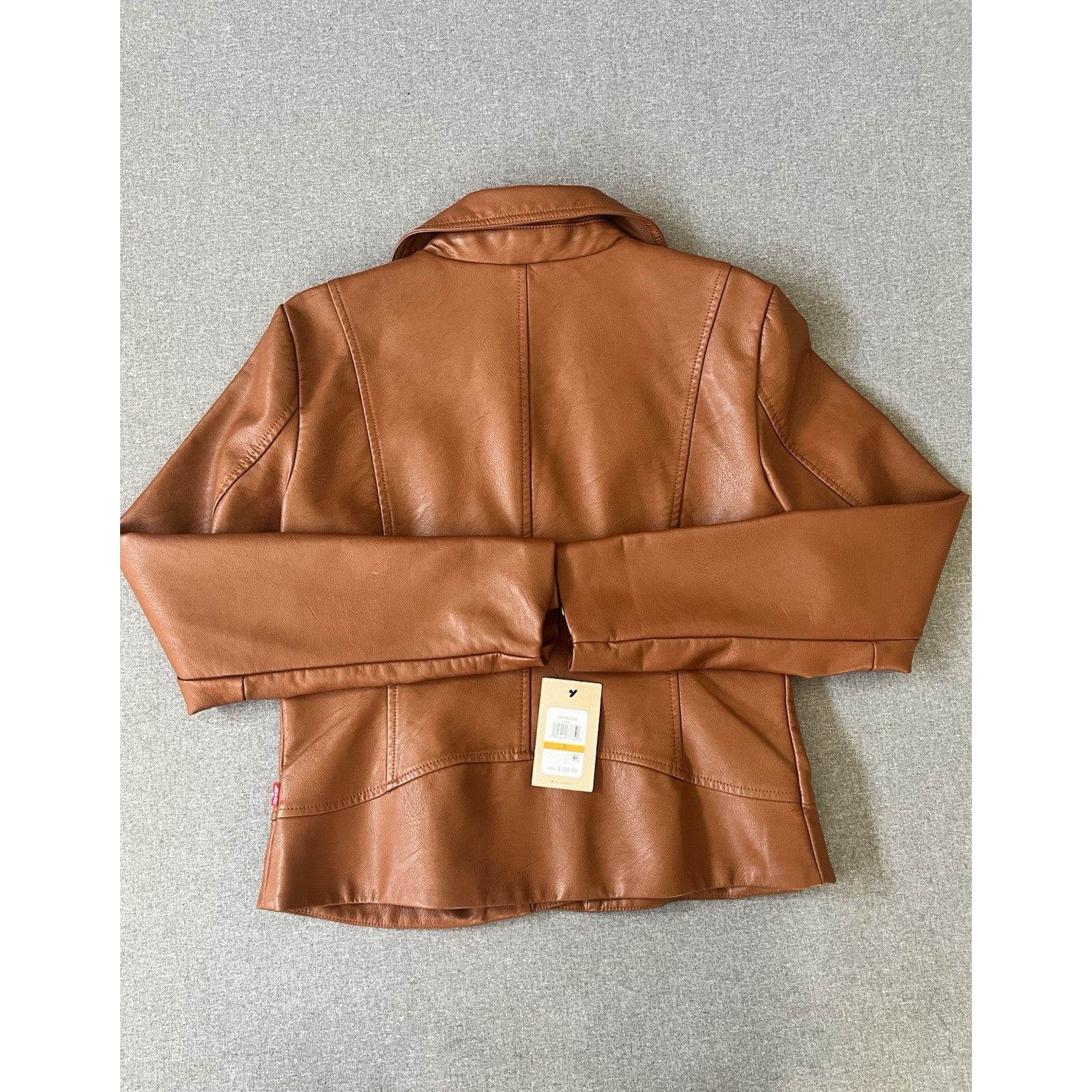 Levi's LW1RU538 Levi's Women's 538 Moto jacket size Small Brown Size S / US 4 / IT 40 - 2 Thumbnail