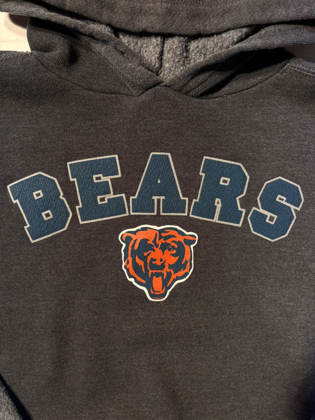 NFL Vtg CSA Chicago Bears Spellout Two Tone Pullover Hoodie L Size US L / EU 52-54 / 3 - 2 Thumbnail