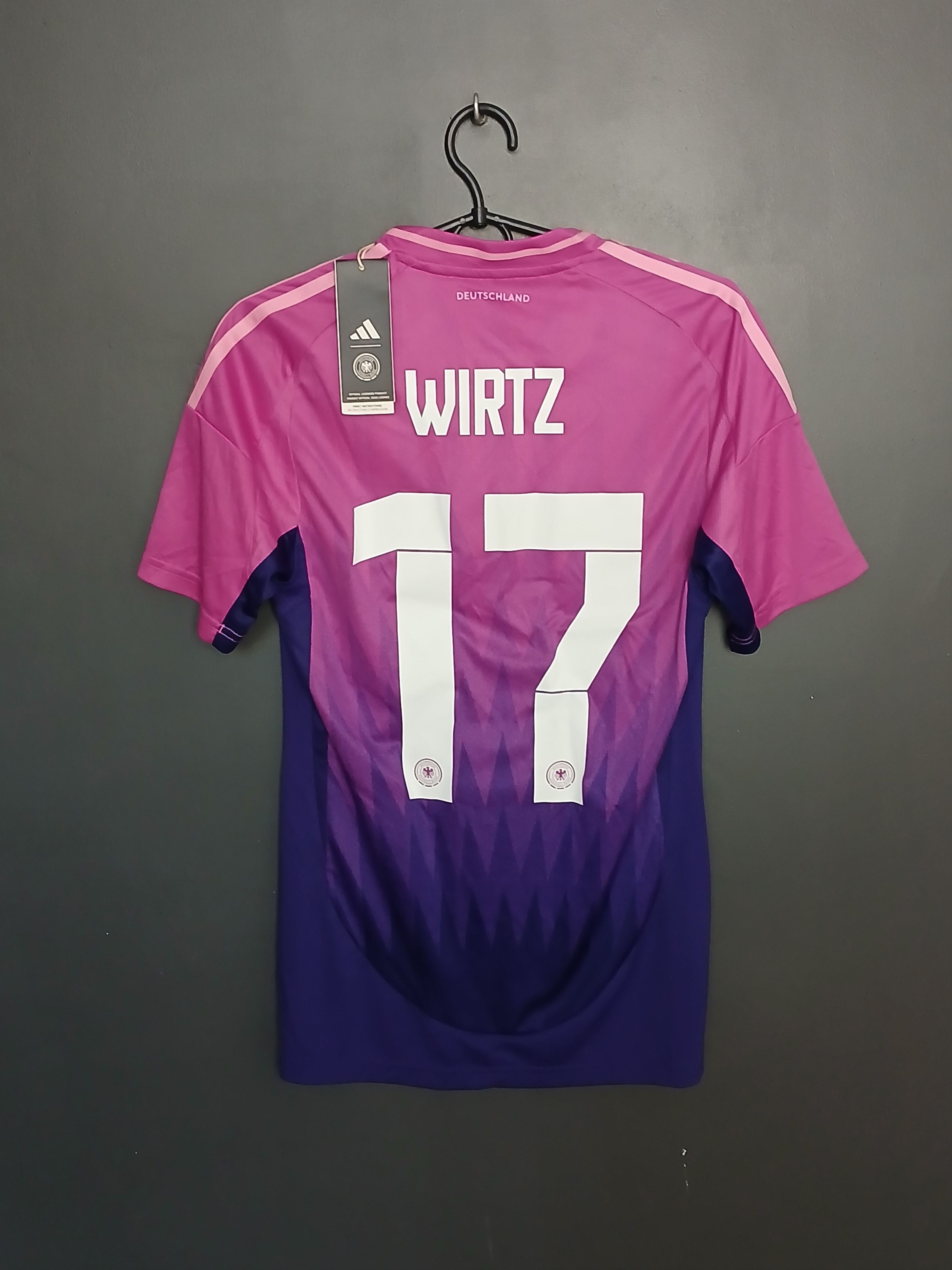 Adidas Germany 2024 Away Wirtz Football Jersey T-Shirt Size US XS / EU 42 / 0 - 1 Thumbnail