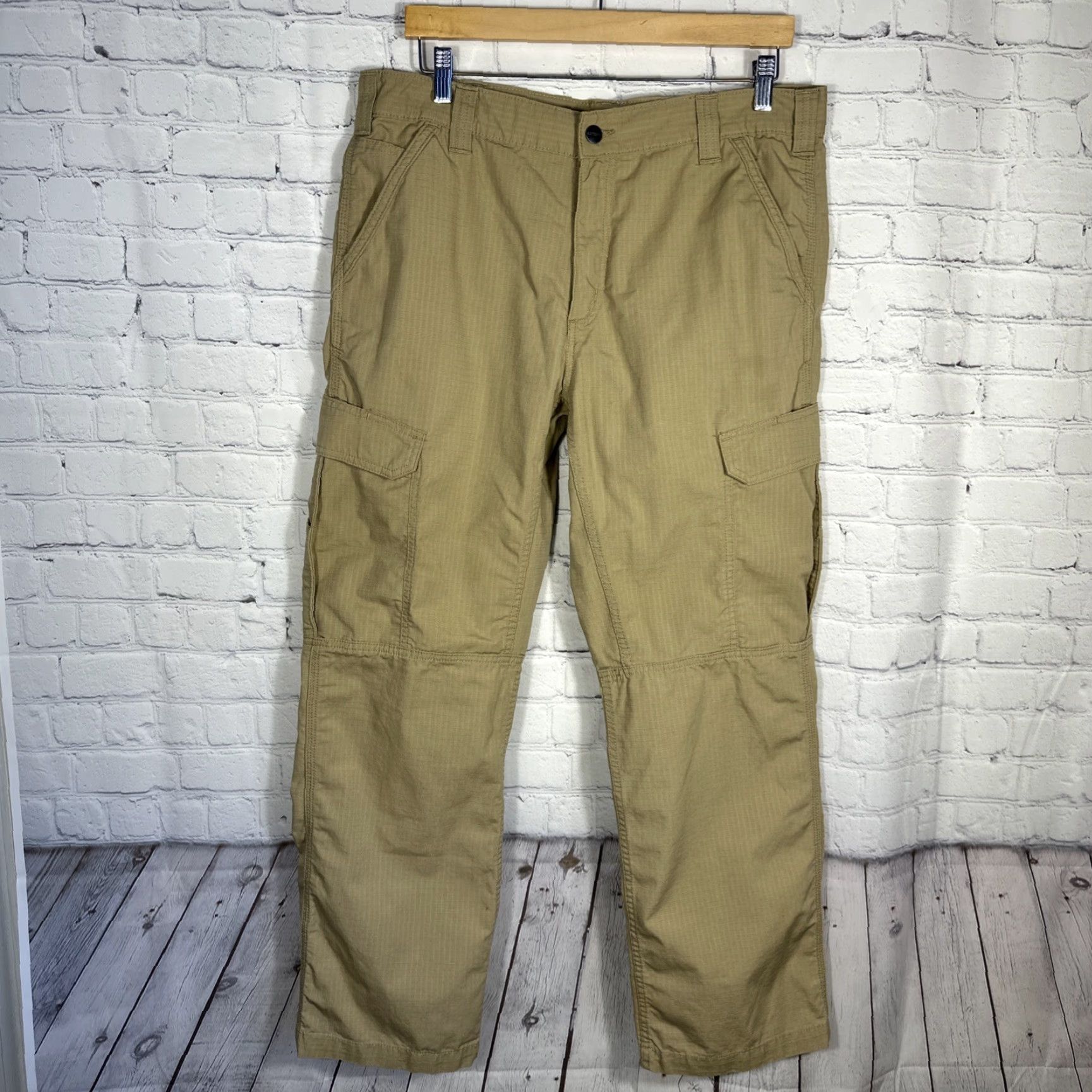 Carhartt Carhartt Force Cargo Pants Mens 36x30 Brown Relaxed Fit Work BN4200-M Size US 36 / EU 52 - 2 Thumbnail