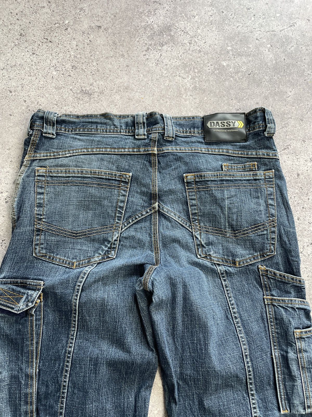 Diesel Vintage 00s Distressed Avant Garde Diesel Cargo Jeans Pants Size US 33 - 10 Thumbnail