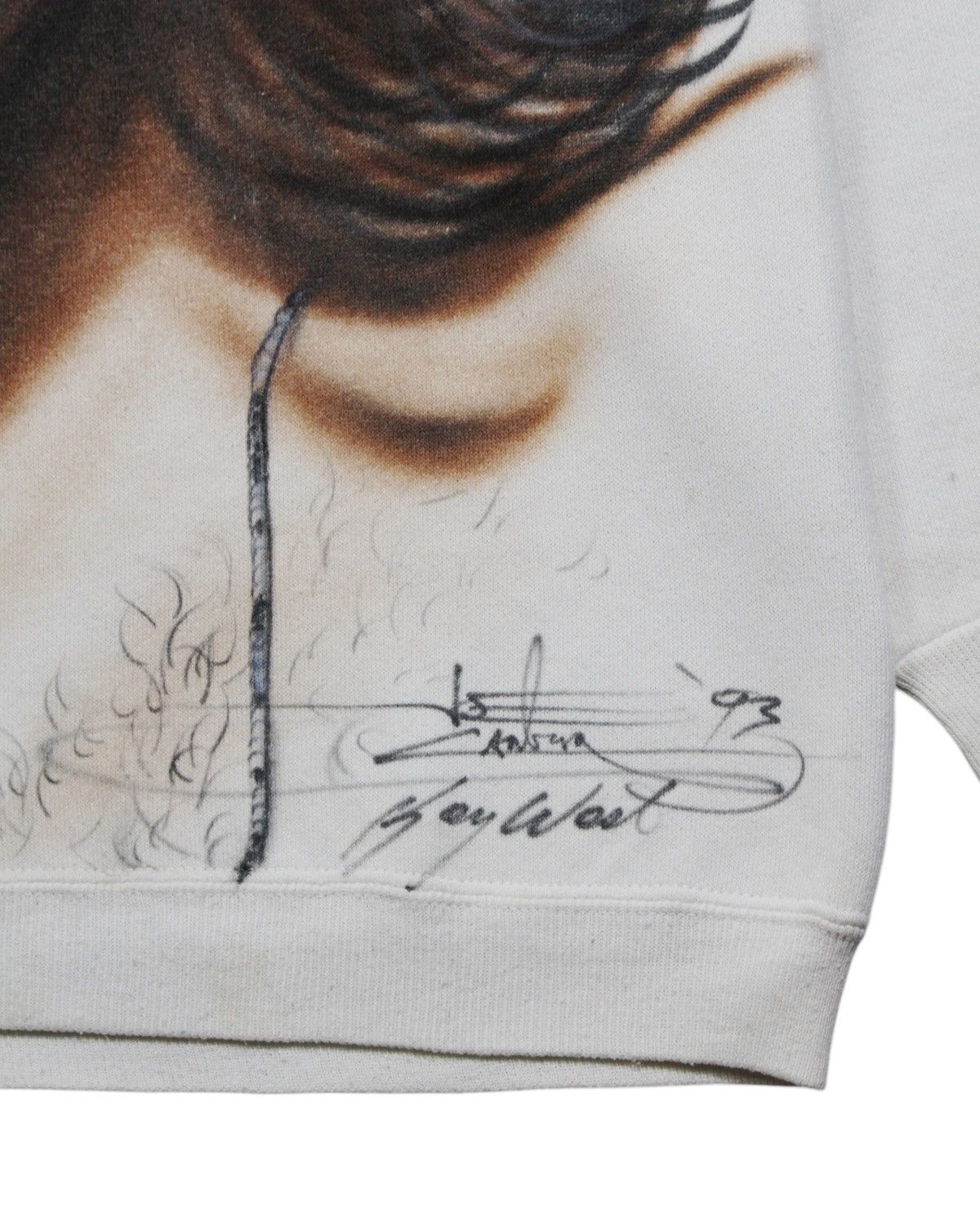 Vintage 1993 HANES AIRBRUSH JIM MORRISON "THE DOOR" SWEATSHIRT Size US L / EU 52-54 / 3 - 6 Thumbnail