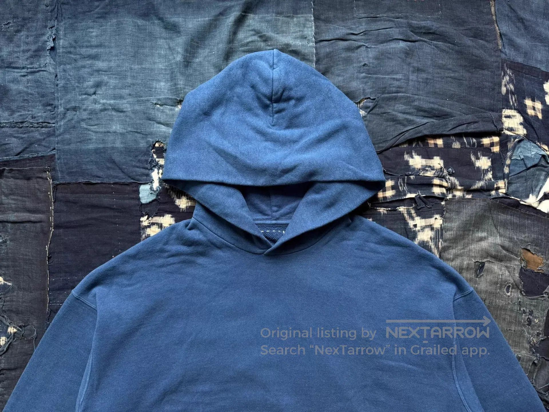 Visvim Blue Hoodie with Front Pocket . Size US M / EU 48-50 / 2 - 3 Thumbnail