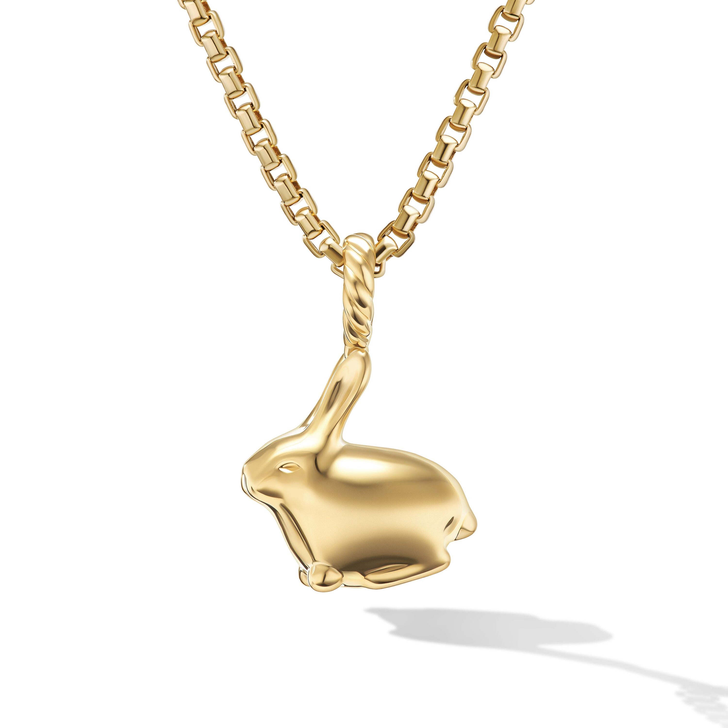 David Yurman o1w1db10325 Gold Plated Bunny Necklace Size ONE SIZE - 1 Thumbnail