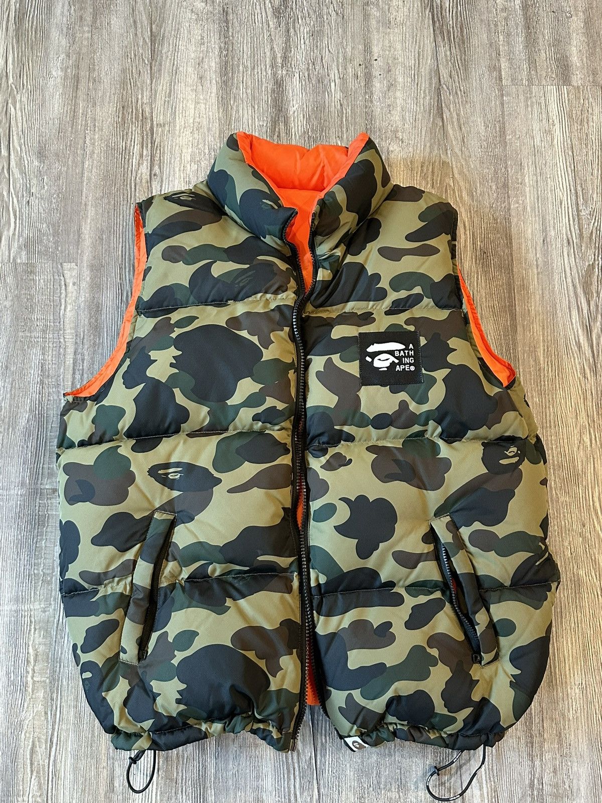 Bape Bape green camo reversible vest Size US S / EU 44-46 / 1 - 1 Thumbnail