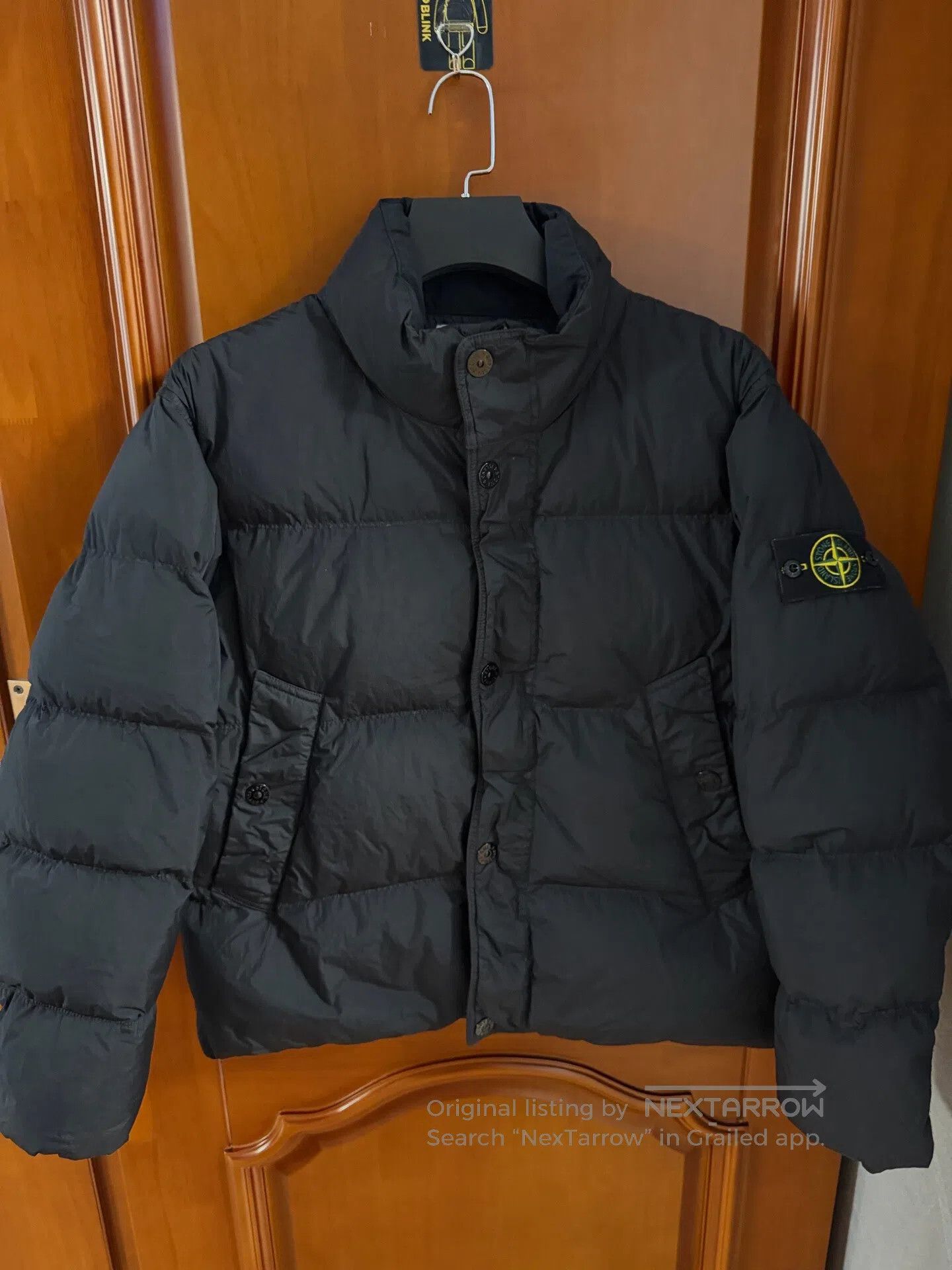 Stone Island STONE ISLAND Black Stand Collar Down Jacket| Size US M / EU 48-50 / 2 - 1 Thumbnail