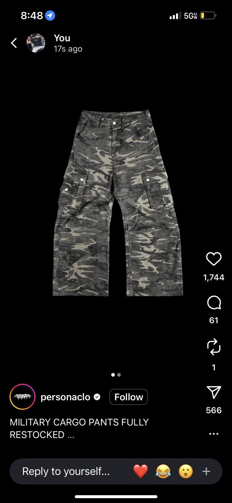 Other MILITARY CARGO PANTS Size US 36 / EU 52 - 5 Thumbnail