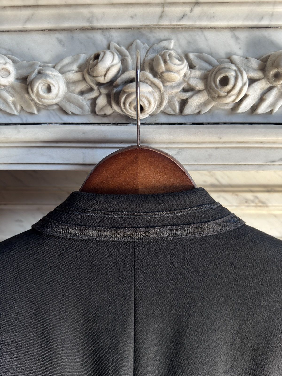 Saint Laurent Paris FW16 Baroque Blazer in Black Wool Size 48R - 8 Thumbnail