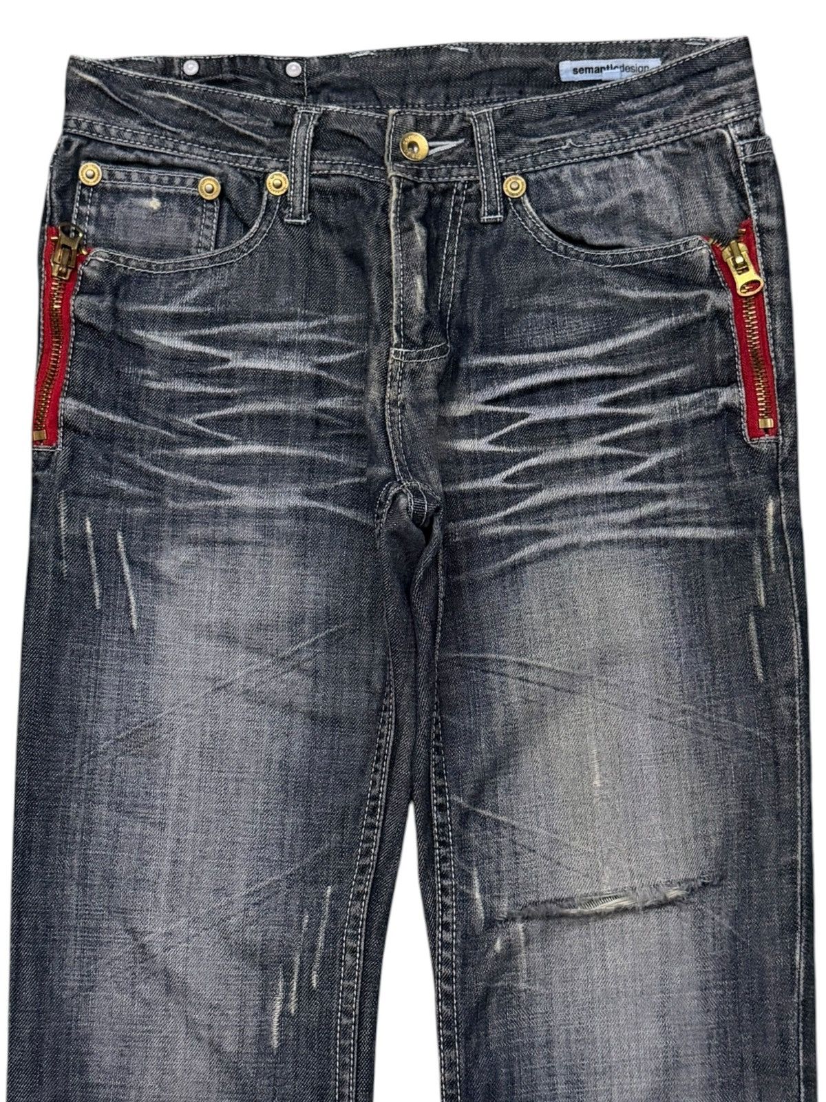 semanticdesign Vintage Semantic Design Japan Denim Jeans | Slim Bootcut W29 Size US 29 - 4 Thumbnail