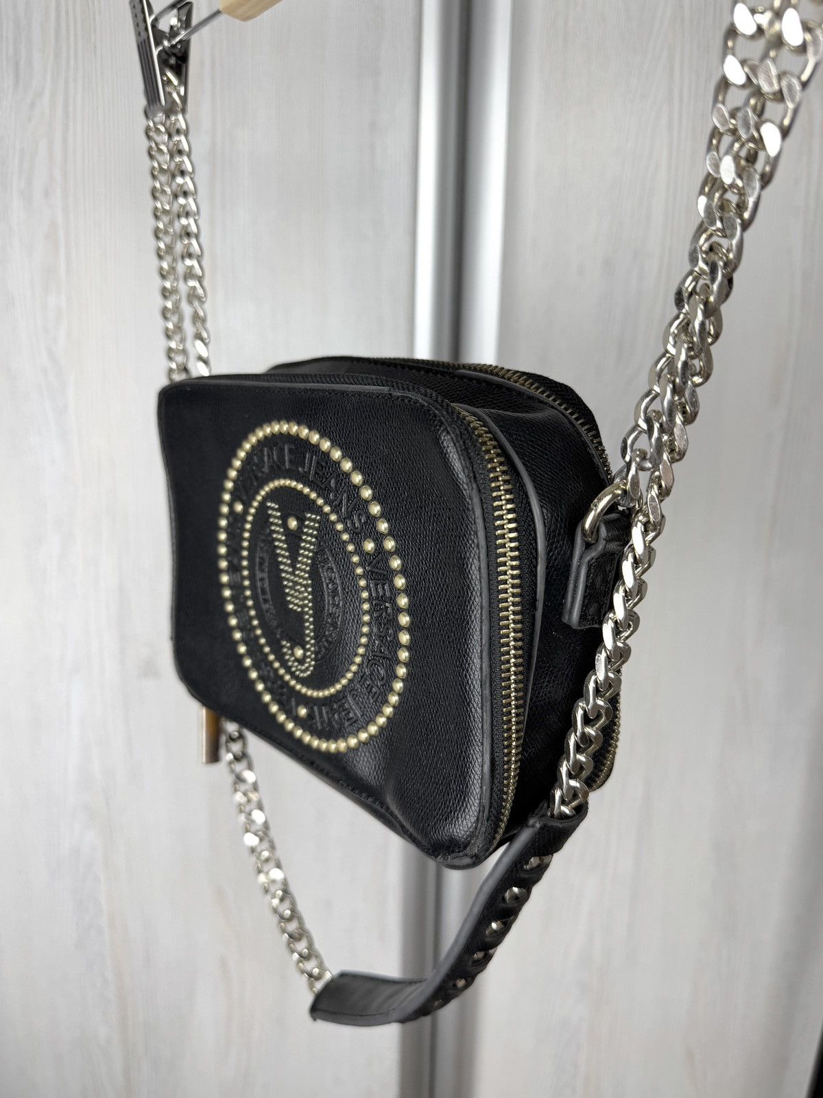Versace Jeans Couture Versace Jeans Couture big logo faux leather clutch bag Size ONE SIZE - 4 Thumbnail