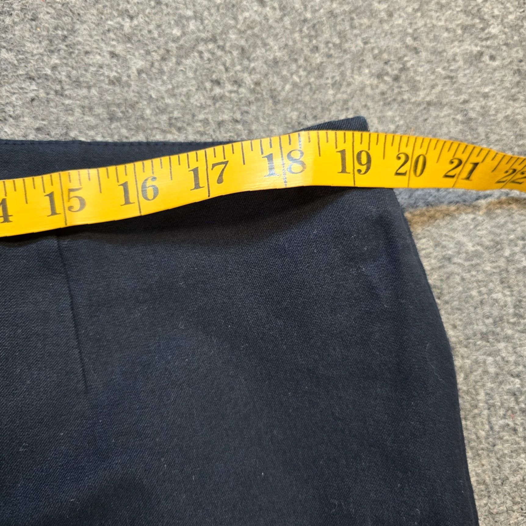 Vintage Lafayette 148 Pants Womens 16 Blue Skinny High Rise Zip Stretch Career Size 26" / US 2 / IT 38 - 6 Thumbnail