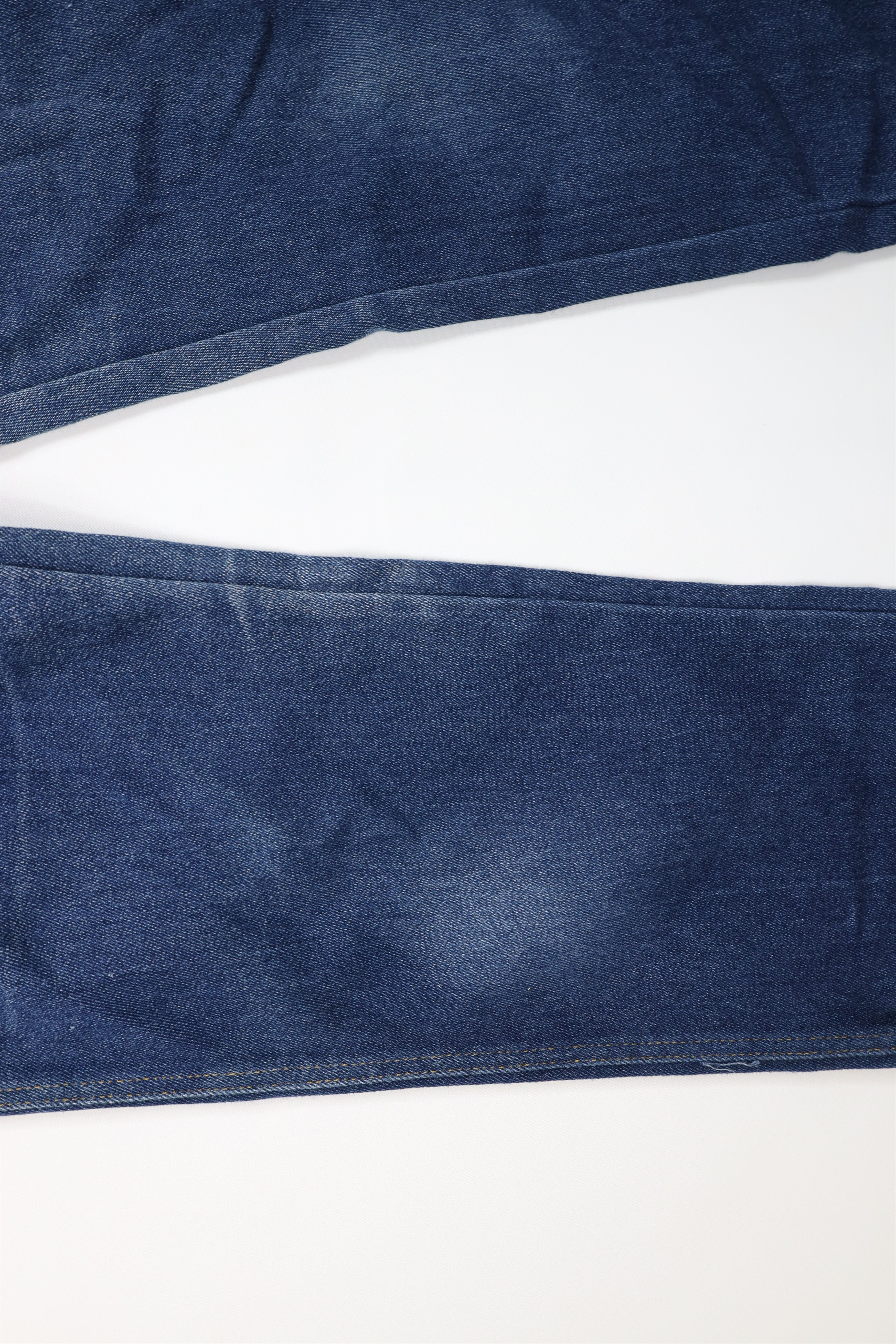 Lee Vintage 70s 80s Lee Flared Wide Leg Denim Jeans Blue USA Size 38" / US 16 / IT 52 - 6 Thumbnail