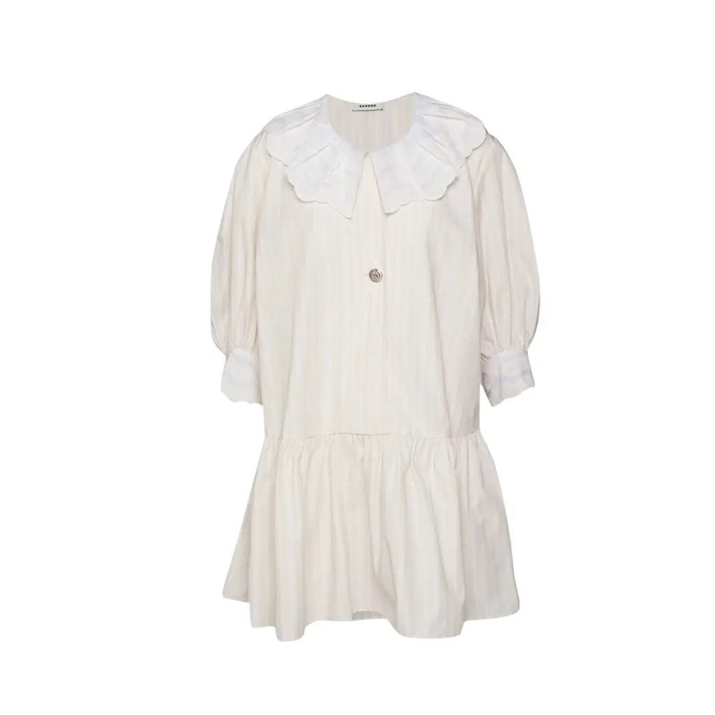 Sandro Sandro new dress FR42 cotton Size M / US 6-8 / IT 42-44 - 4 Thumbnail