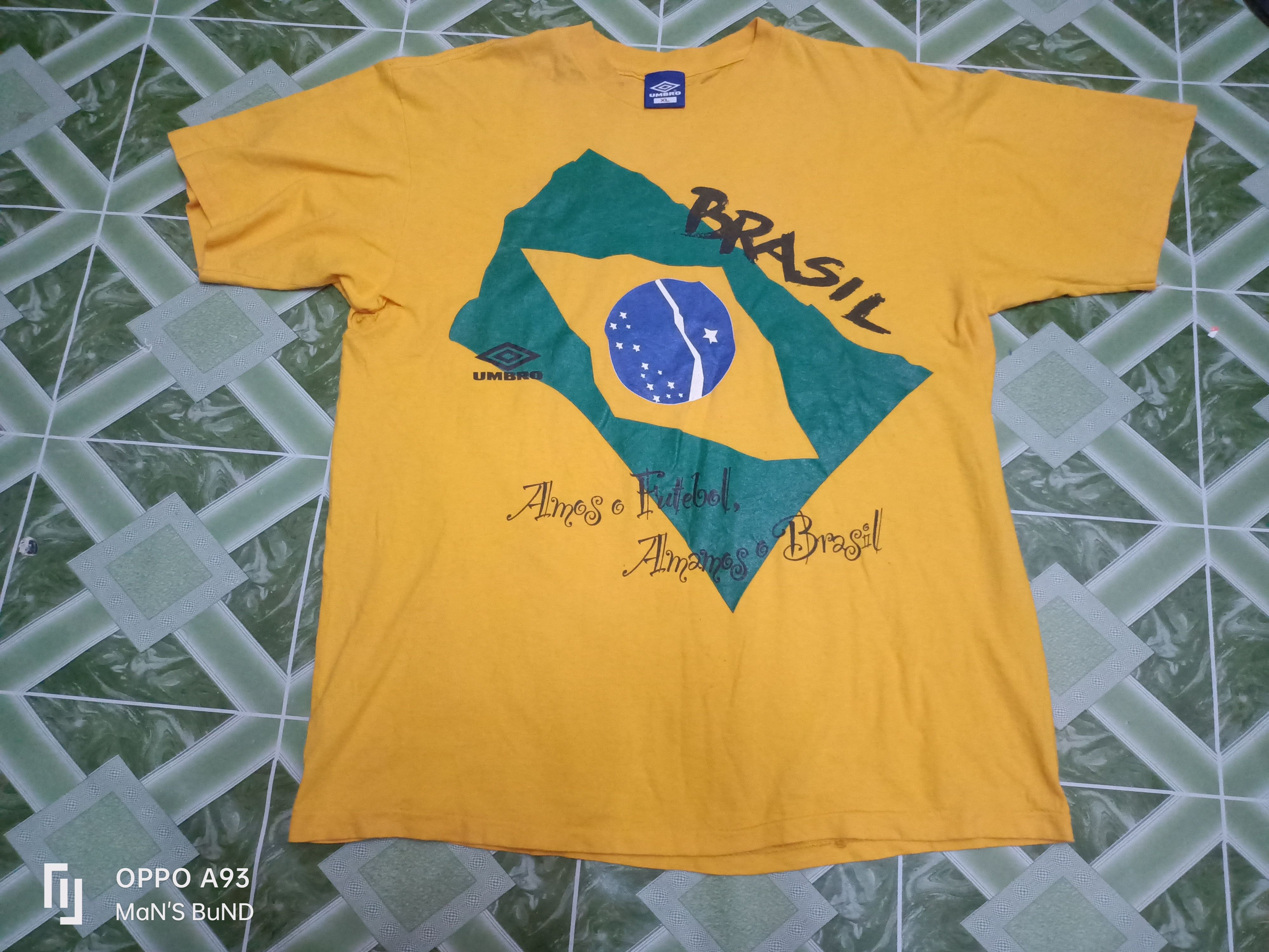 Umbro × Vintage Vintage UMBRO BRASIL Champions Of Romantic Football Size US XL / EU 56 / 4 - 1 Thumbnail
