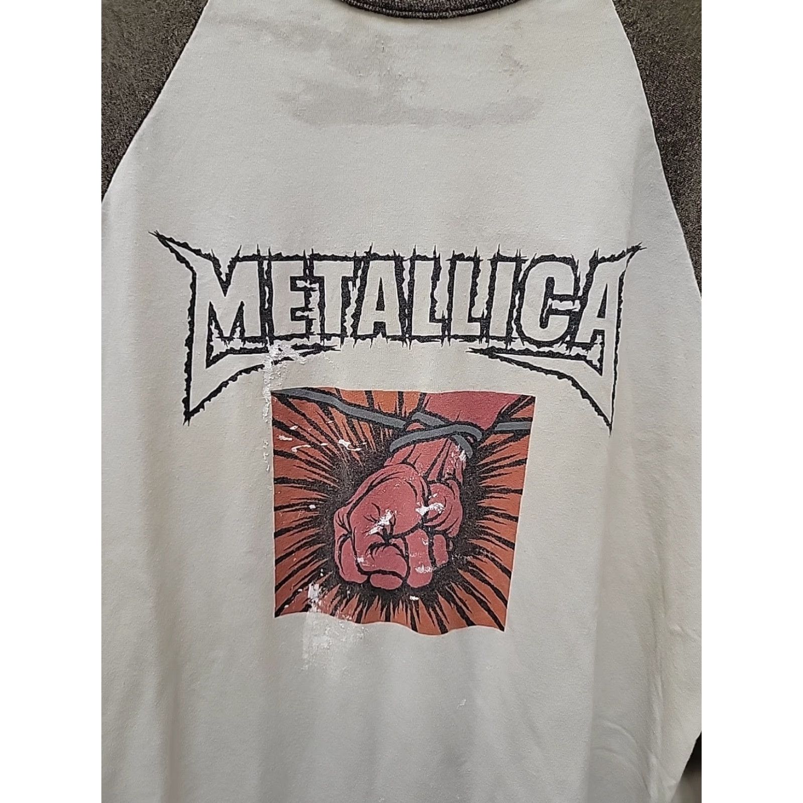 Augusta Sportswear Y2K Metallica 3/4 Sleeve T-Shirt Large Mens Graphic Print Band Music T-Shirt Mens L Multicolor Size US L / EU 52-54 / 3 - 2 Thumbnail
